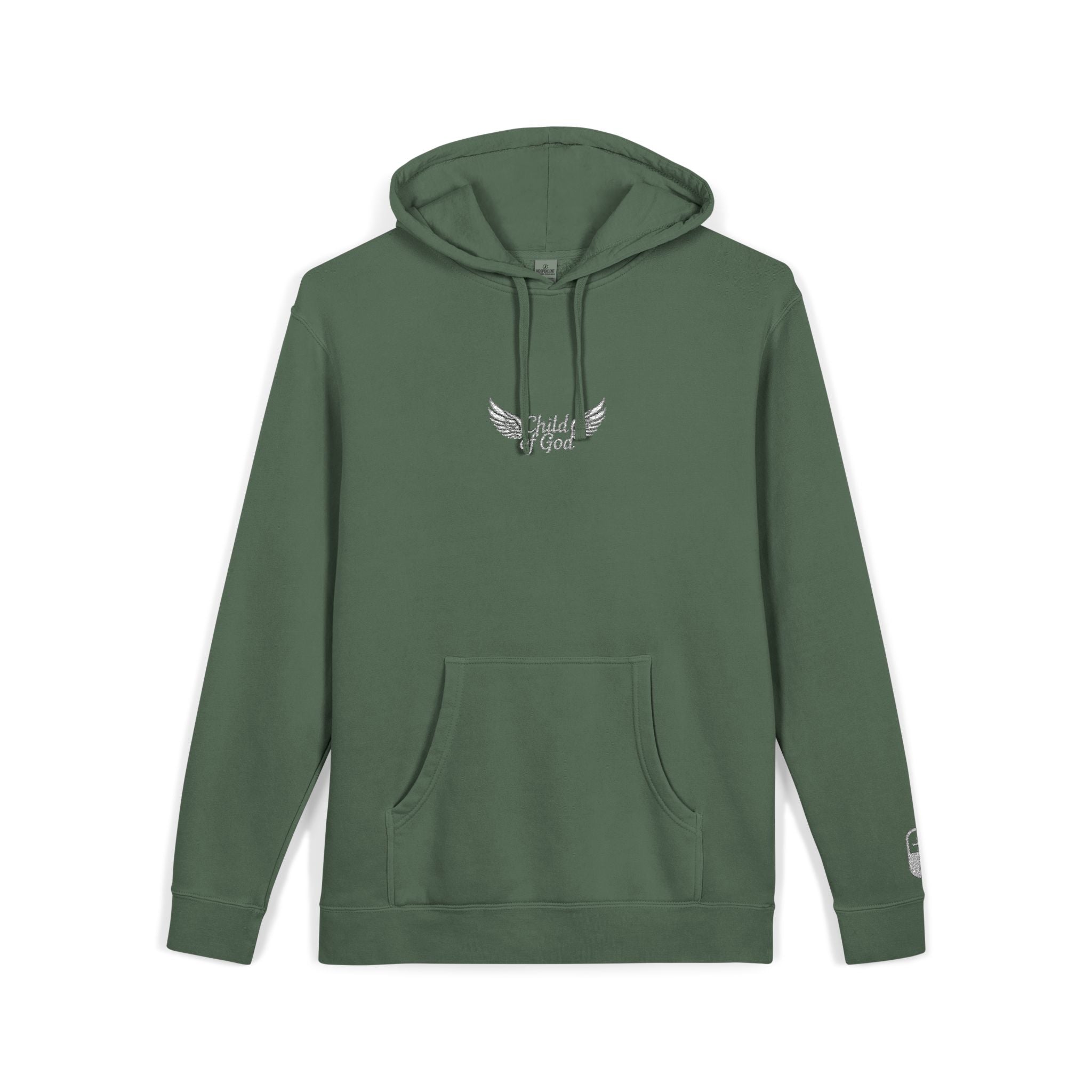 Embroidered Wings Unisex Pigment-Dyed Hoodie