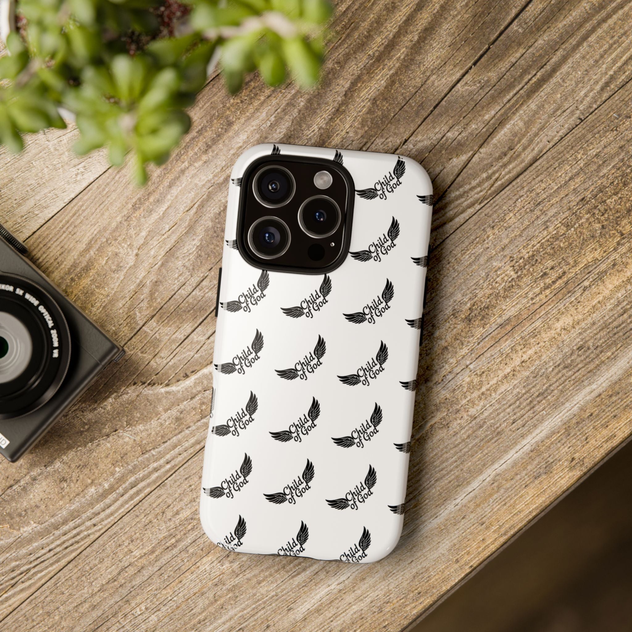 Stylish Tough Phone Case with Wing Design