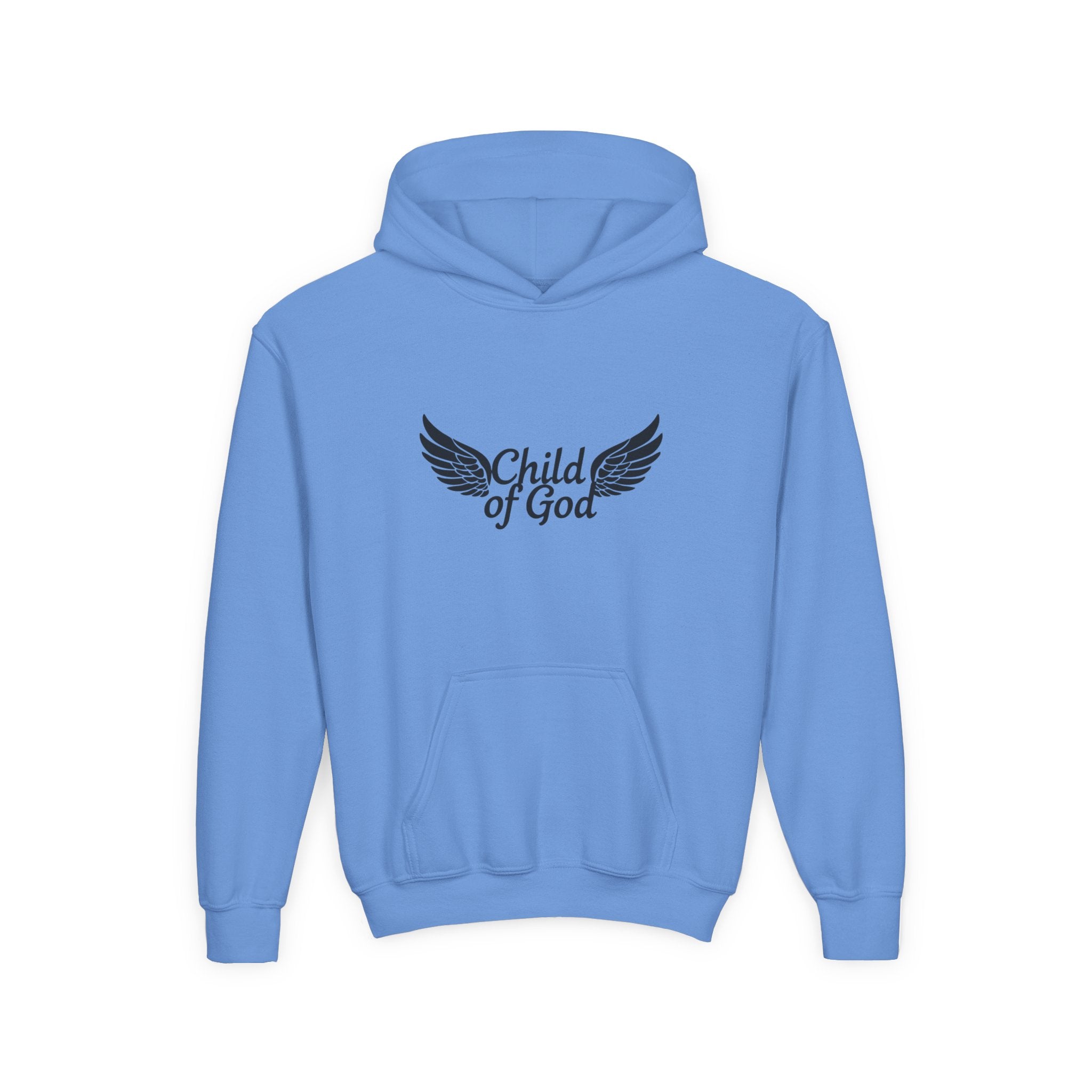 Child of God Youth Hoodie with Wings Design