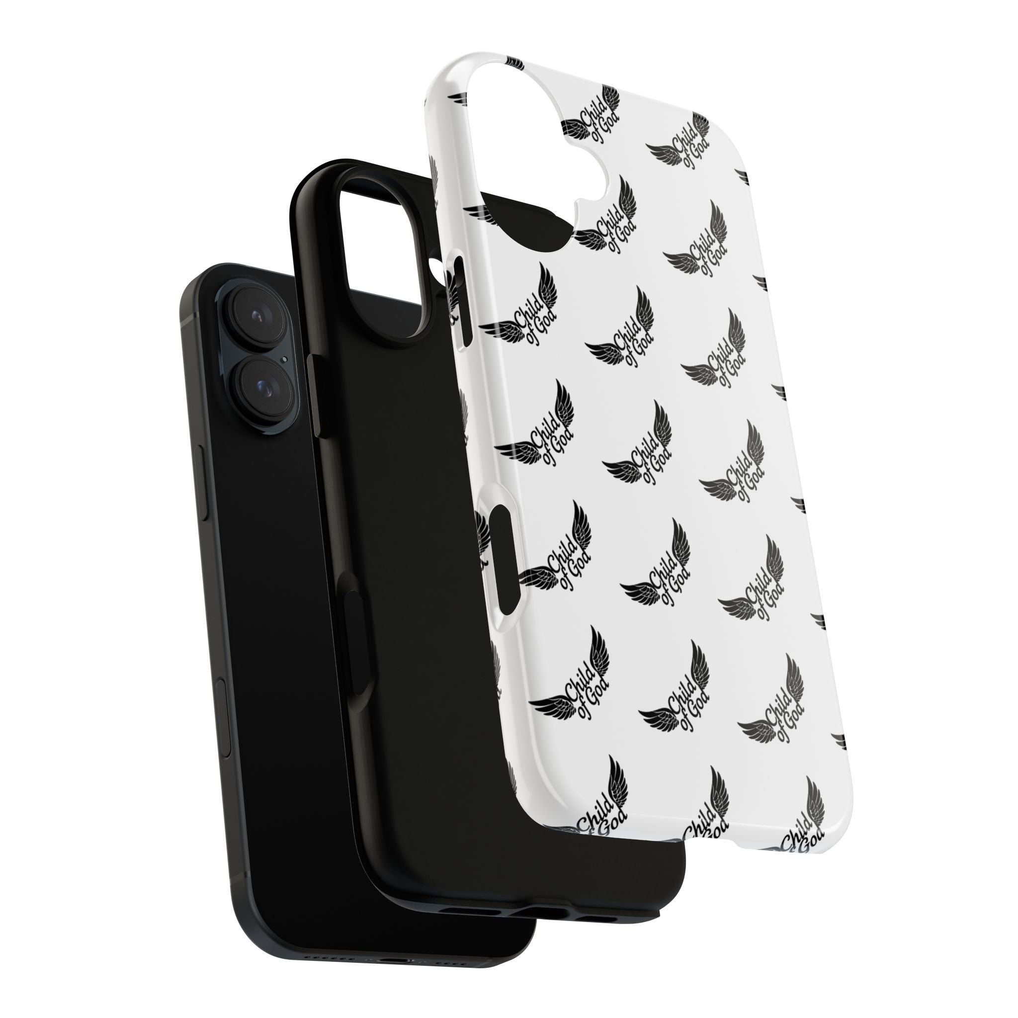 Stylish Tough Phone Case with Wing Design