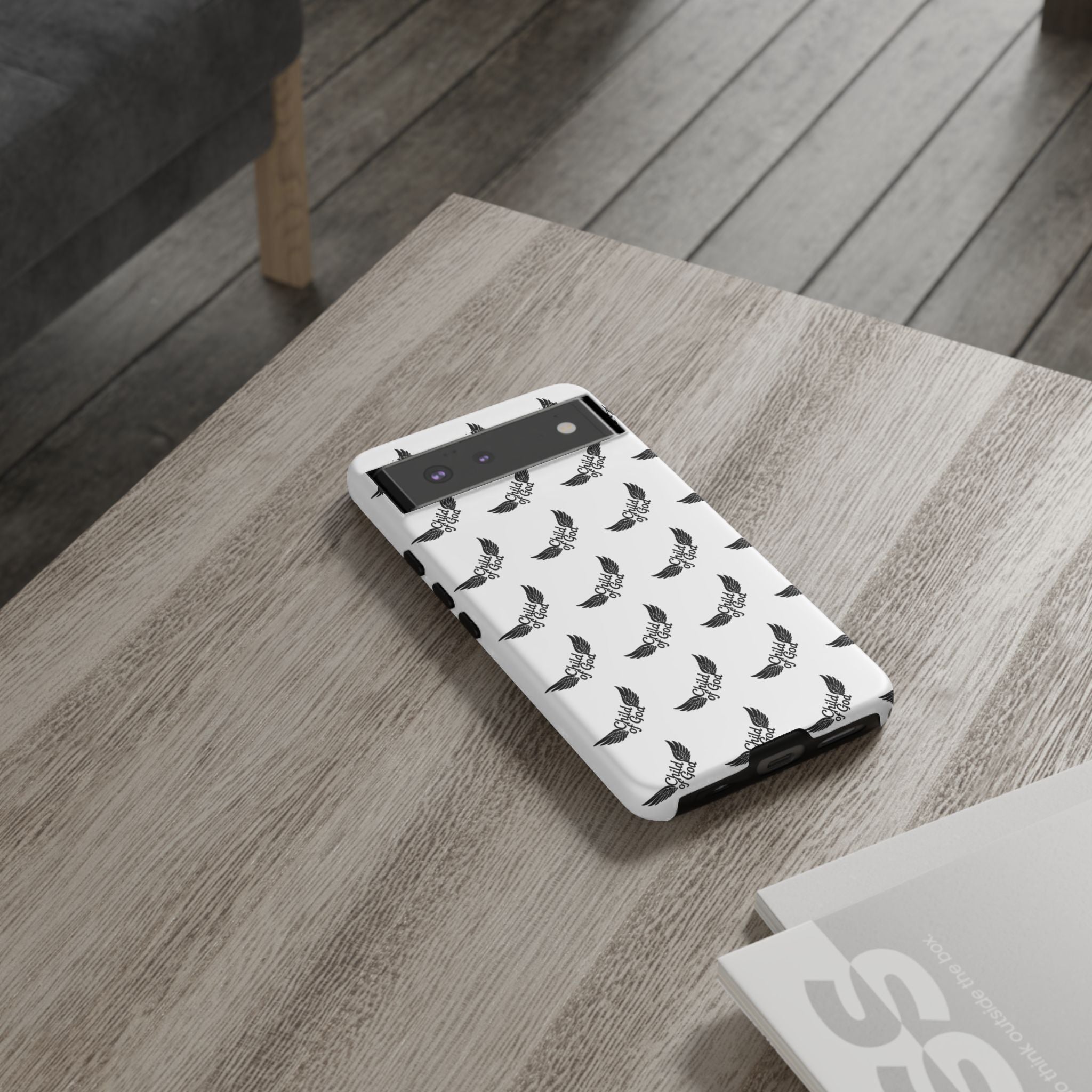 Stylish Tough Phone Case with Wing Design