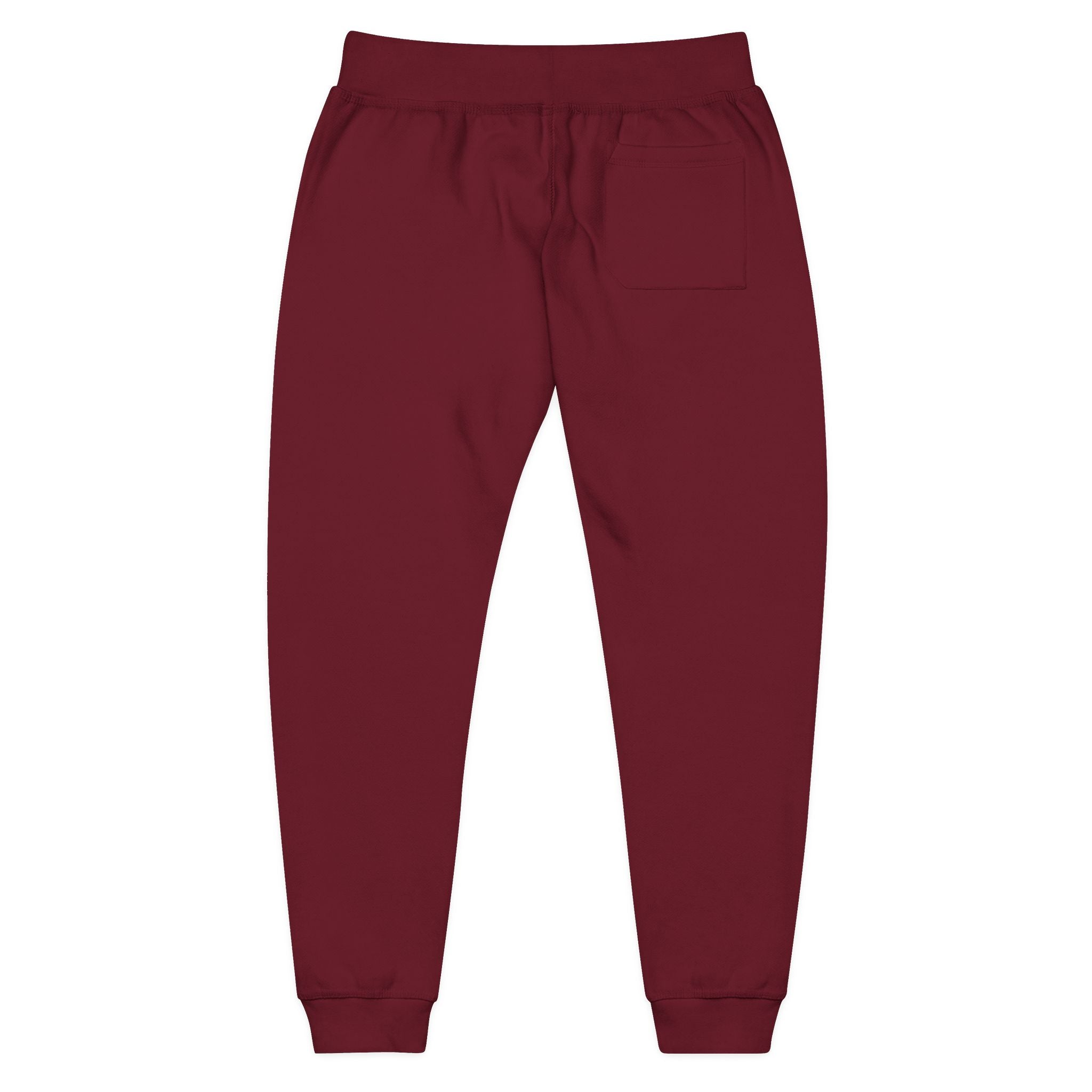 Embroidered Unisex Fleece Sweatpants - Cozy Comfort for Everyday Style