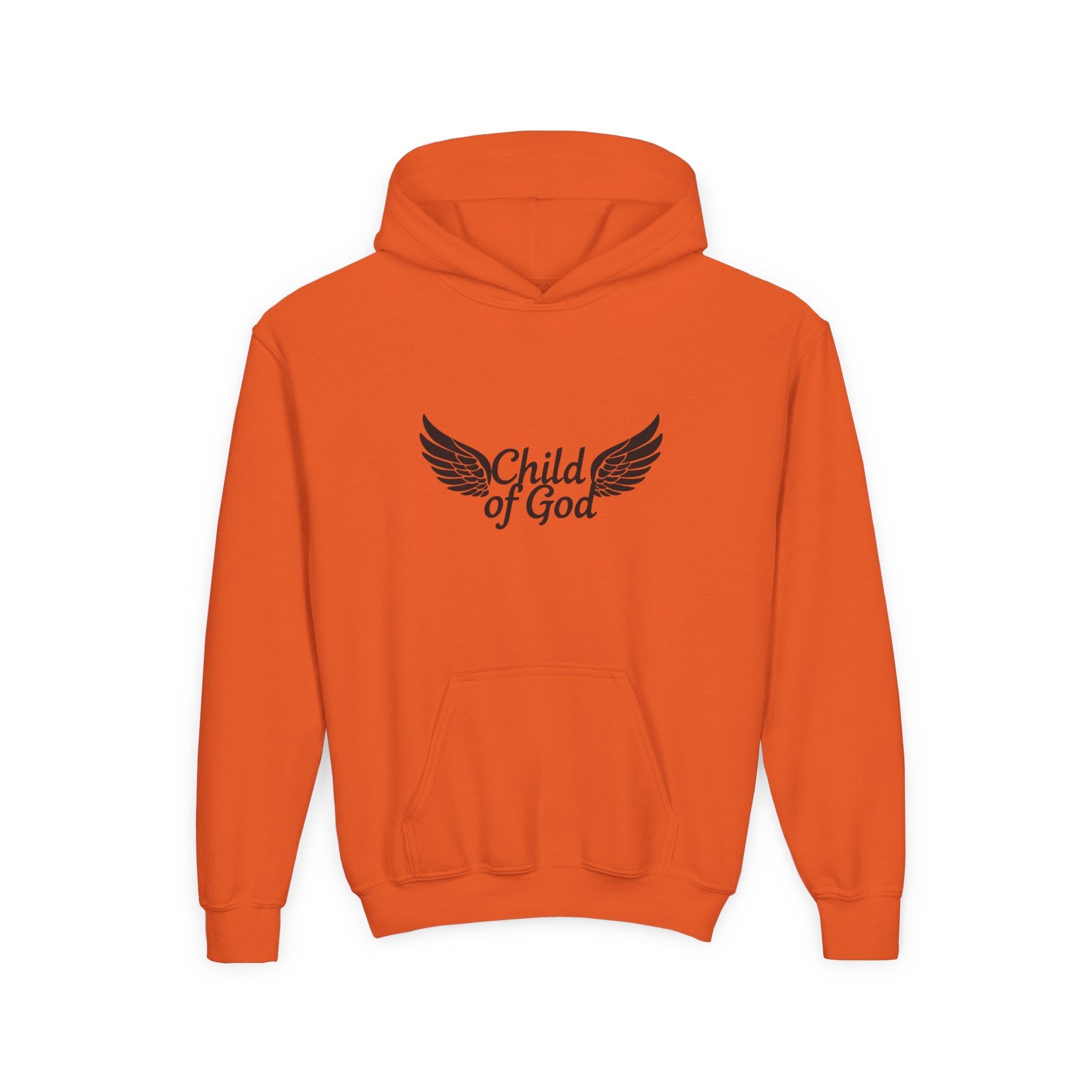 Child of God Youth Hoodie with Wings Design