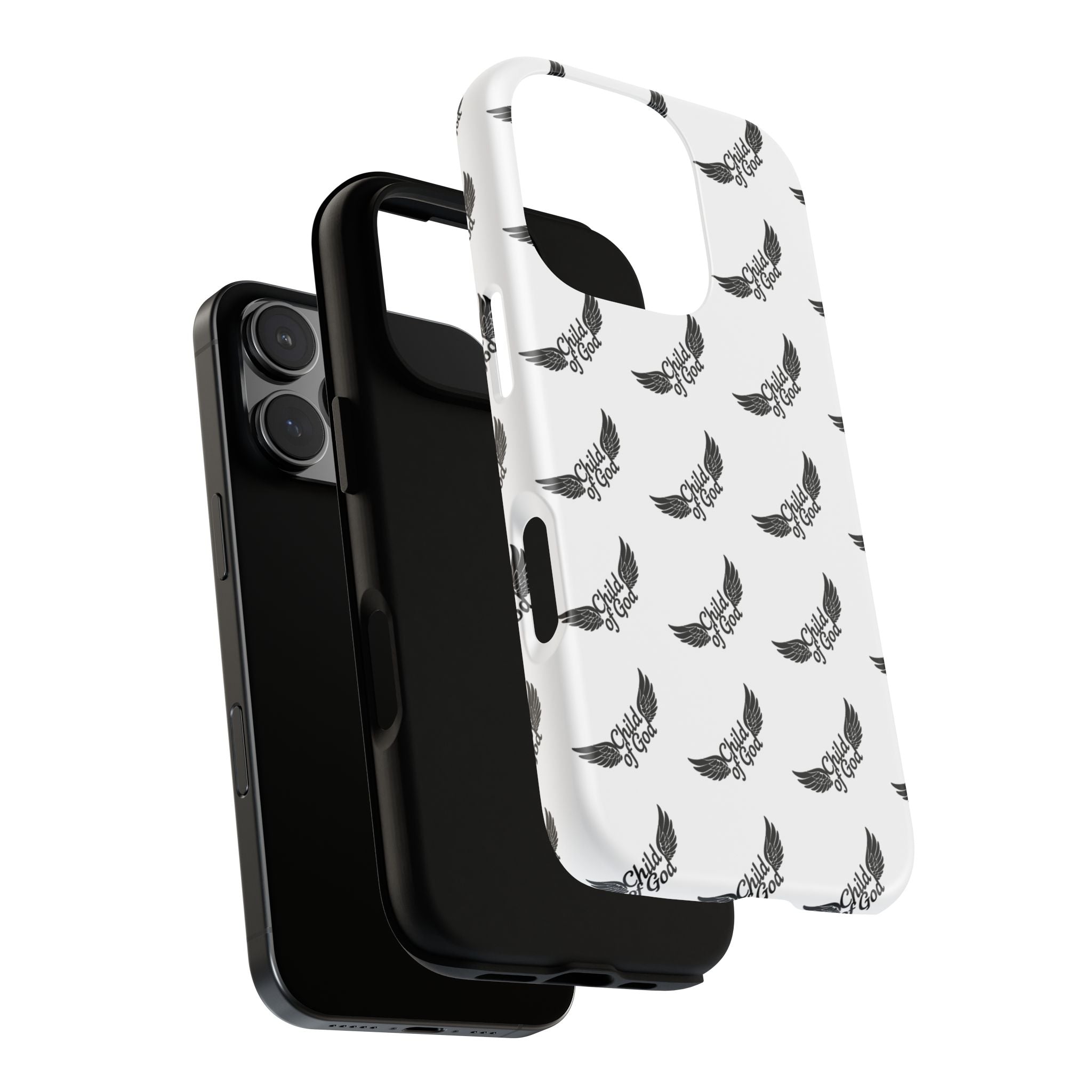 Stylish Tough Phone Case with Wing Design