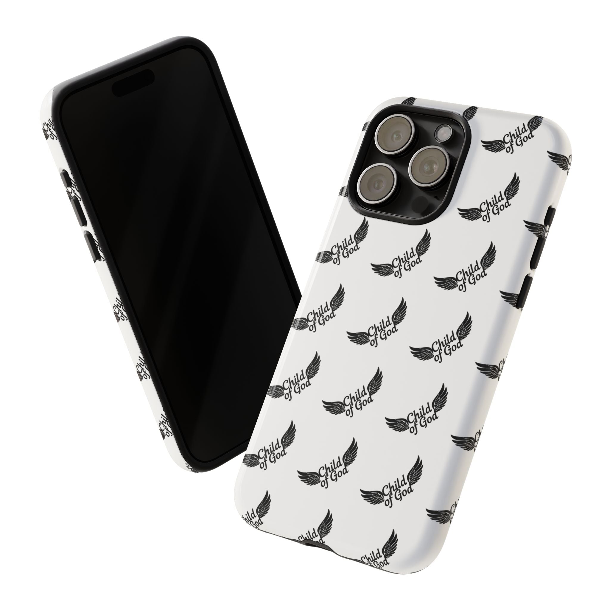 Stylish Tough Phone Case with Wing Design