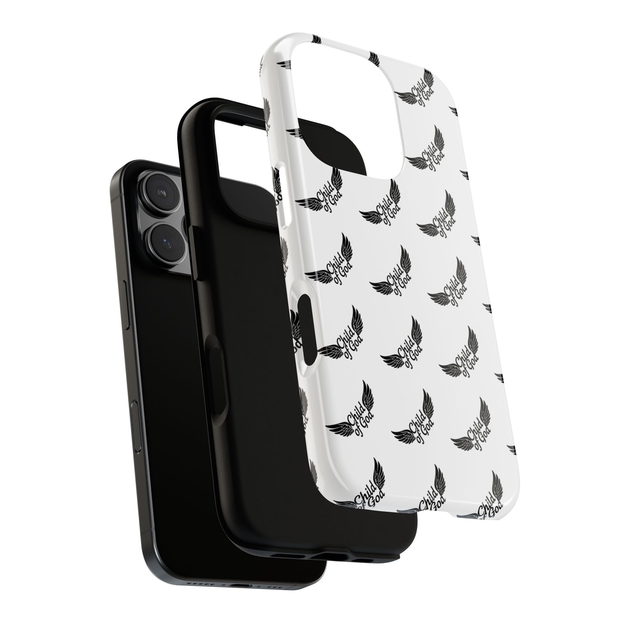 Stylish Tough Phone Case with Wing Design