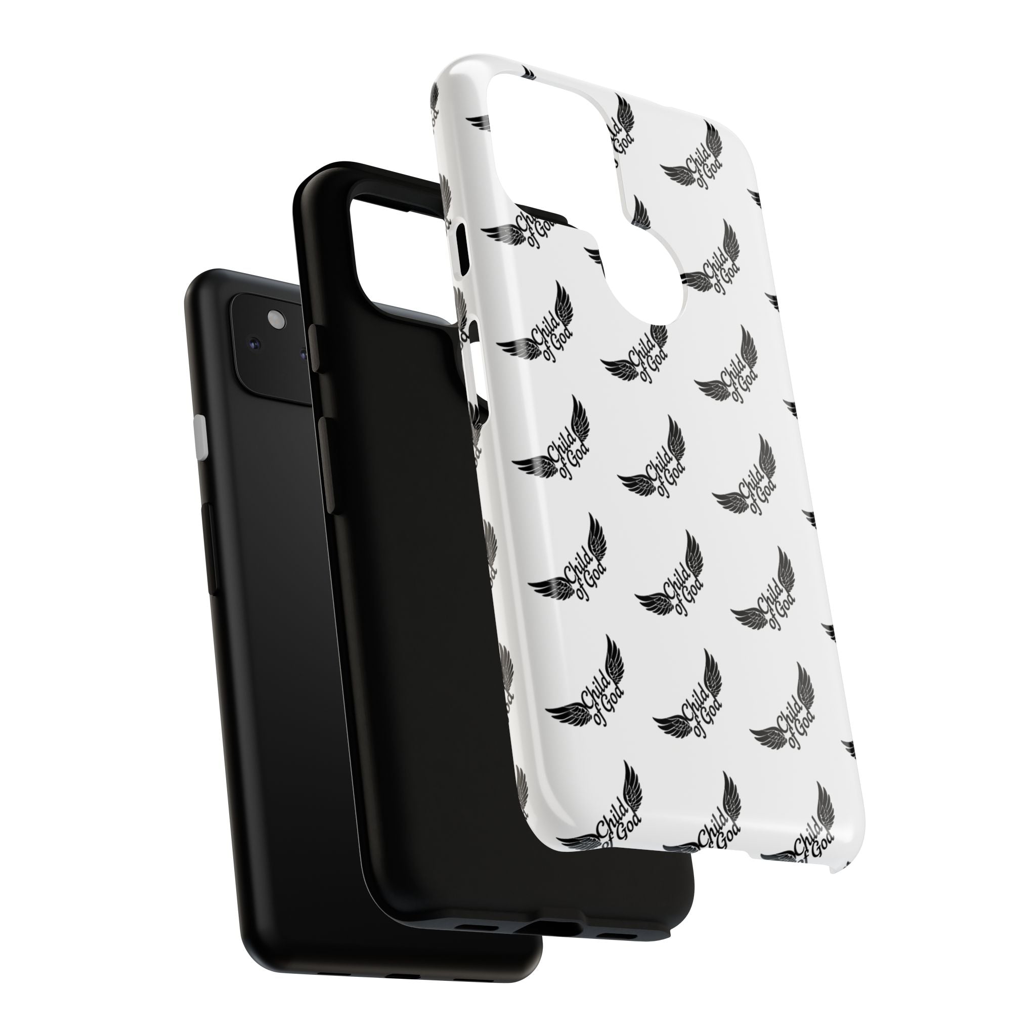 Stylish Tough Phone Case with Wing Design