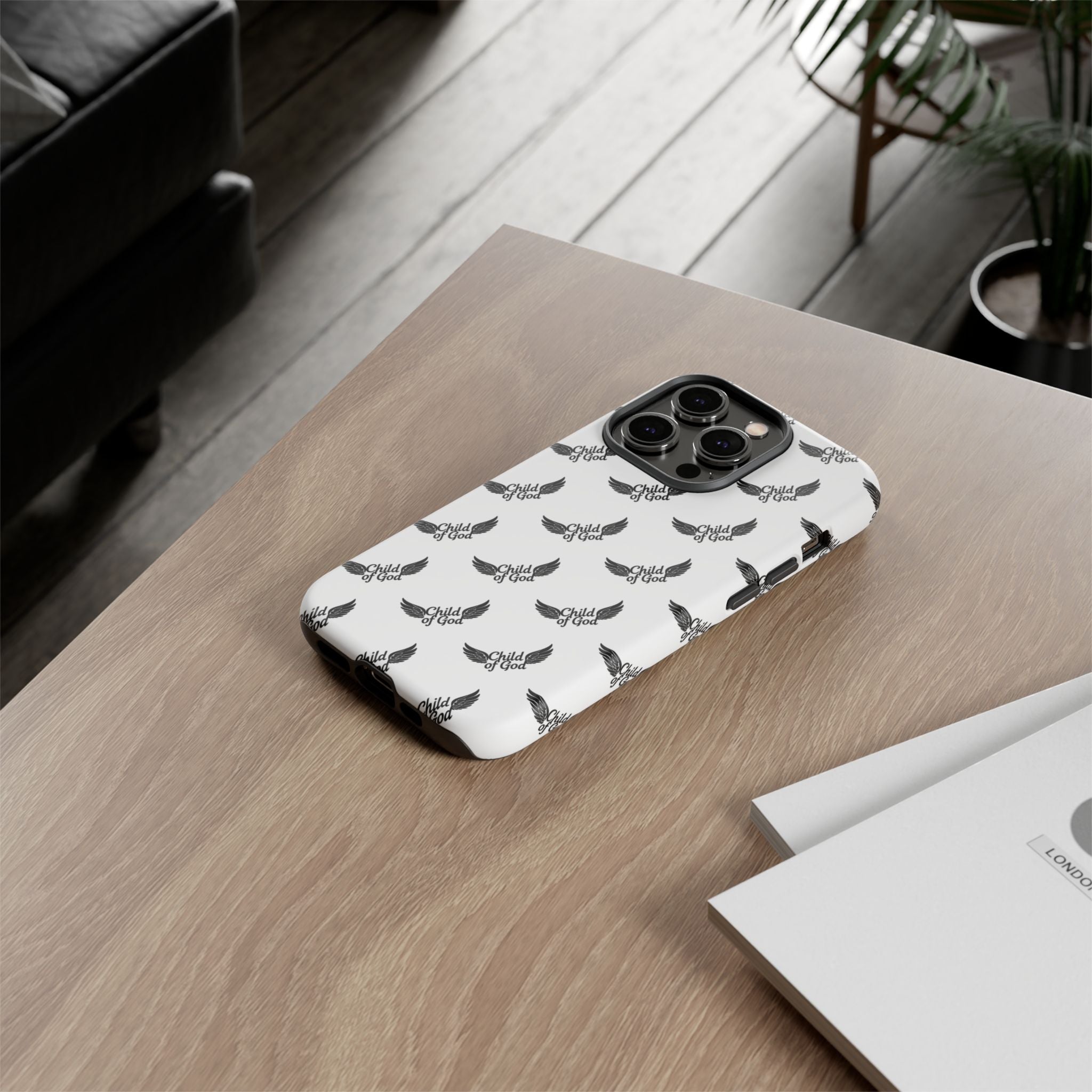 Stylish Tough Phone Case with Wing Design