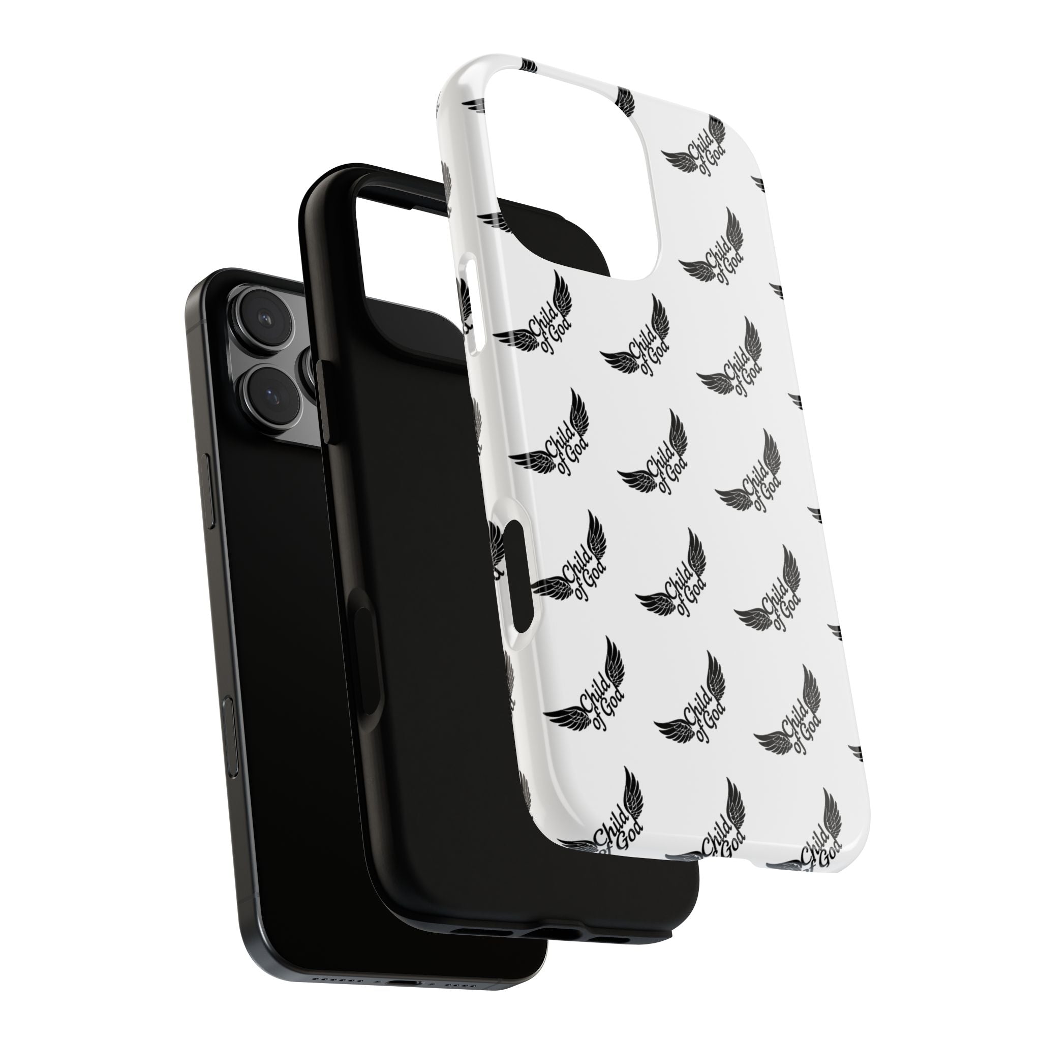 Stylish Tough Phone Case with Wing Design