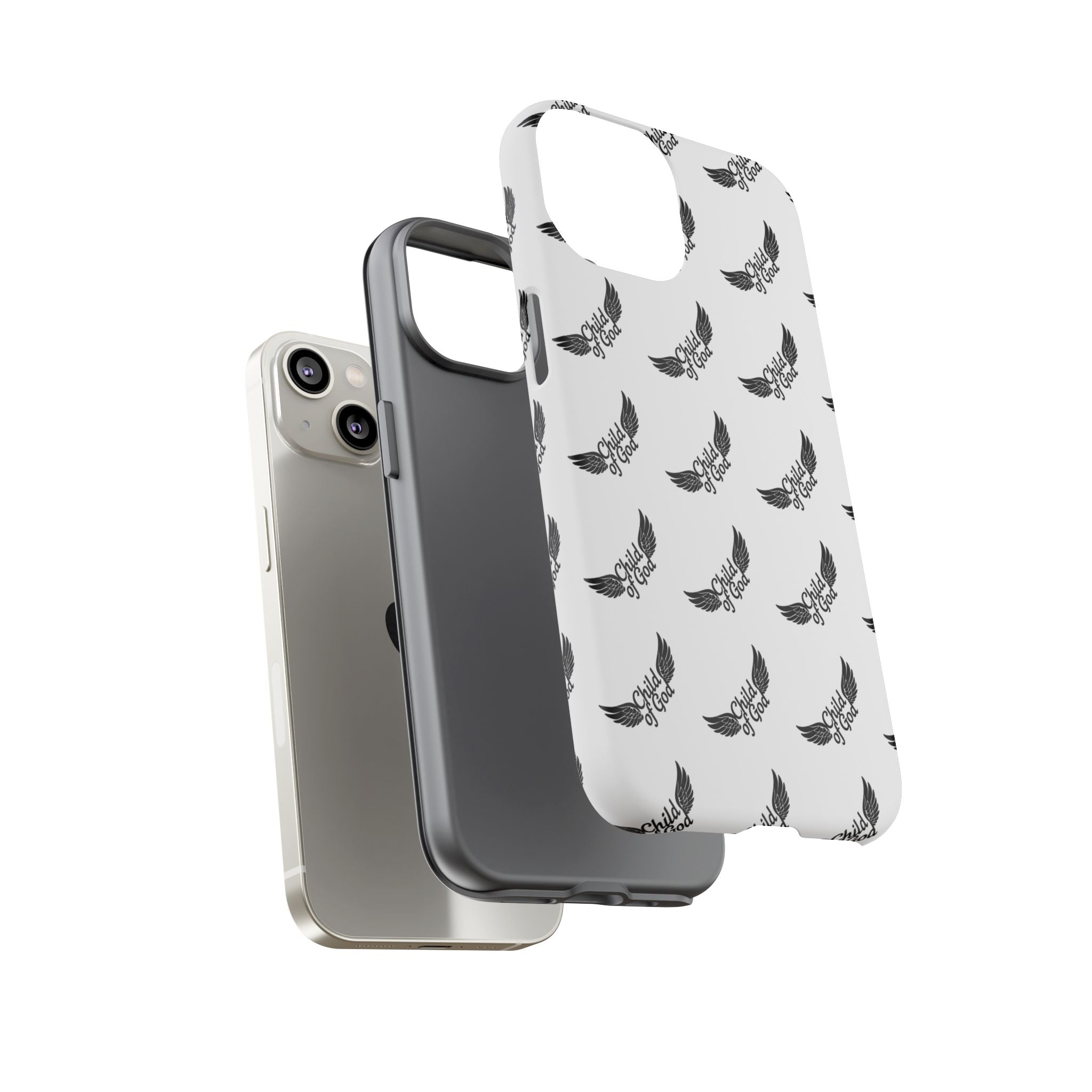 Stylish Tough Phone Case with Wing Design