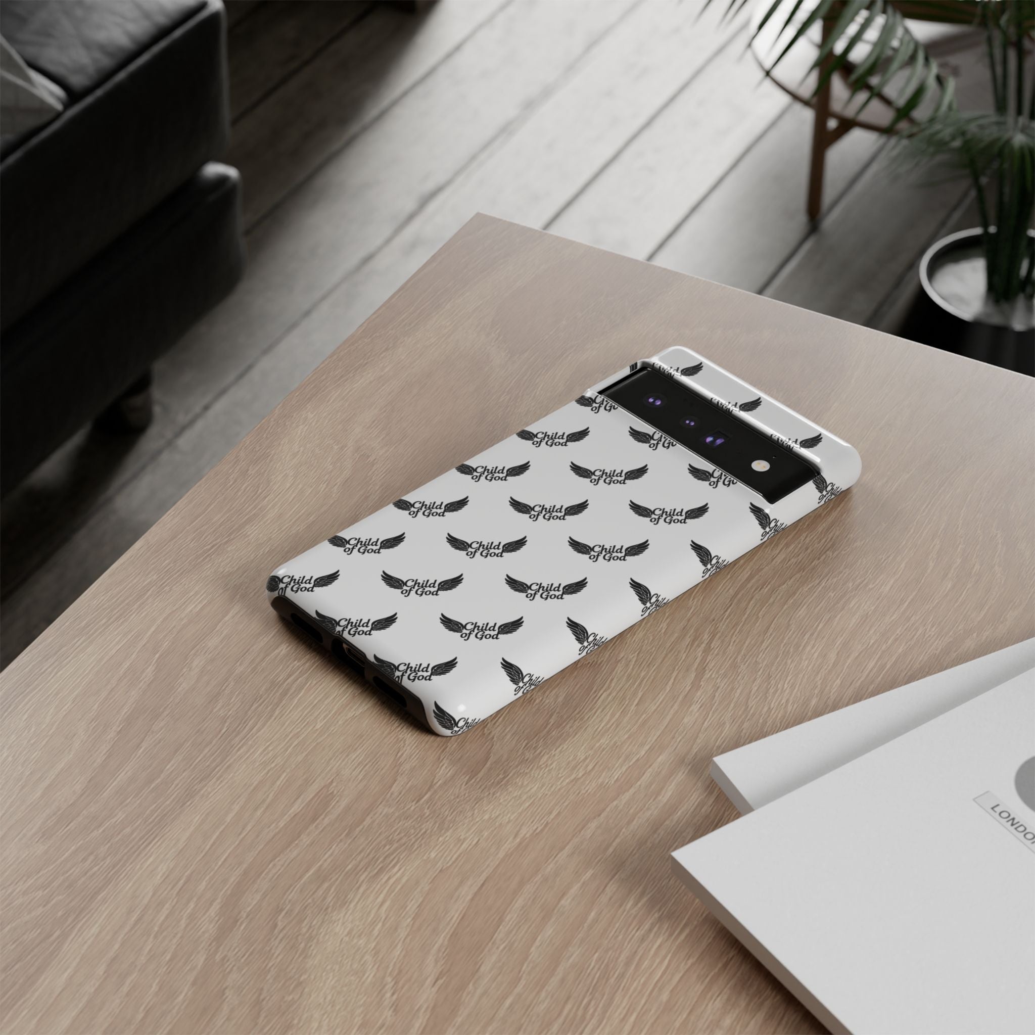 Stylish Tough Phone Case with Wing Design