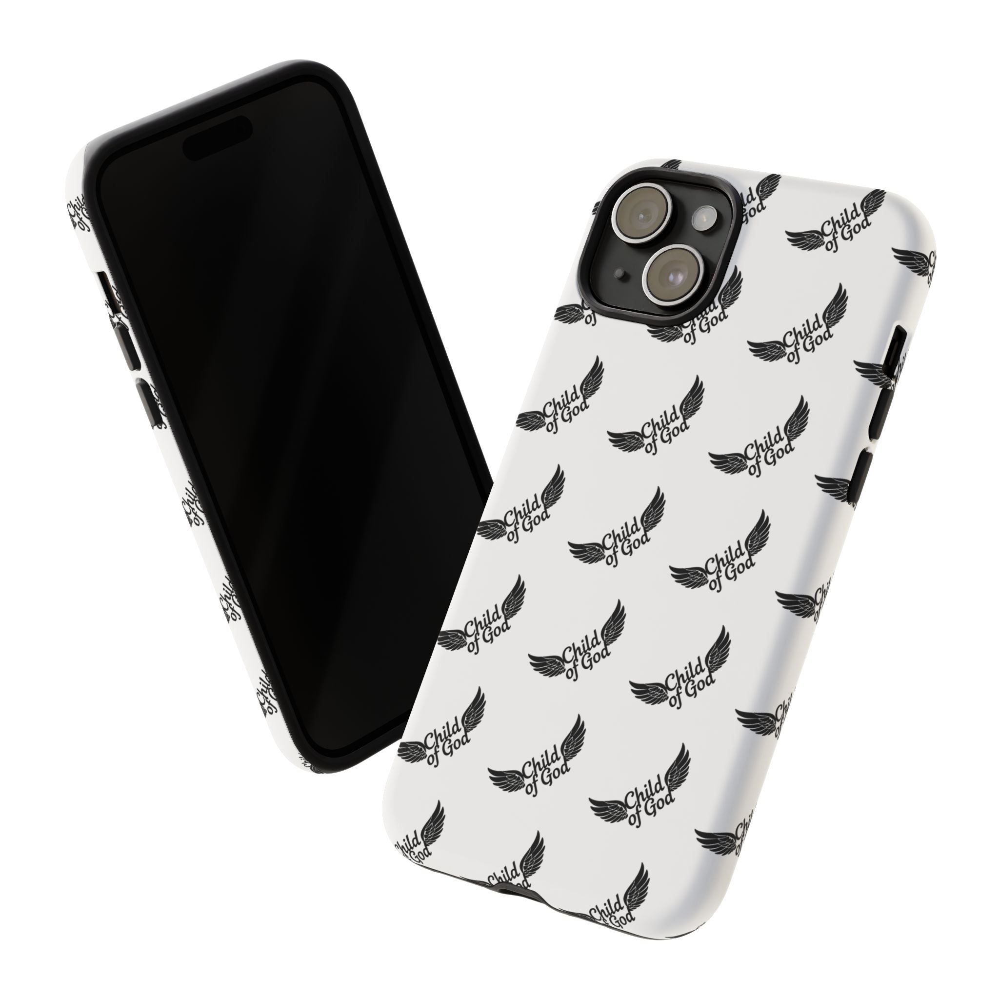 Stylish Tough Phone Case with Wing Design