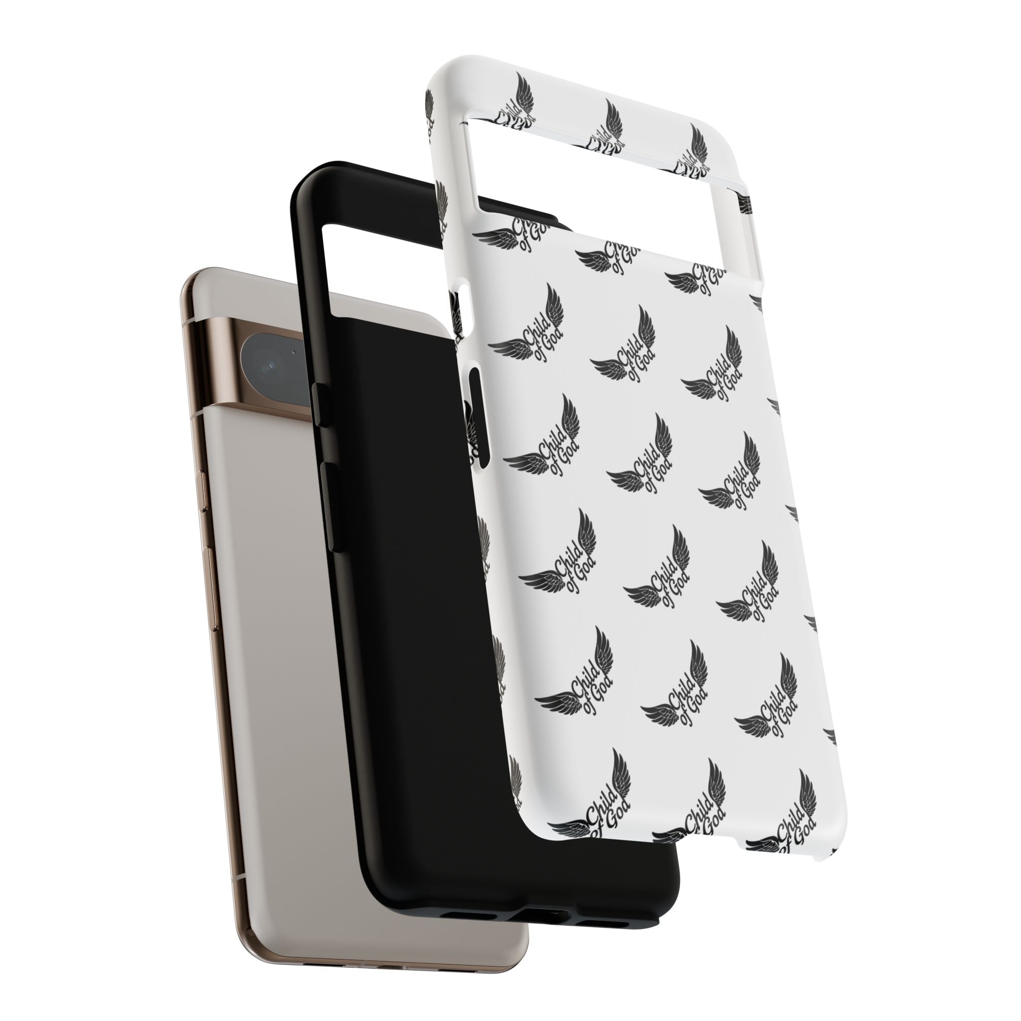 Stylish Tough Phone Case with Wing Design