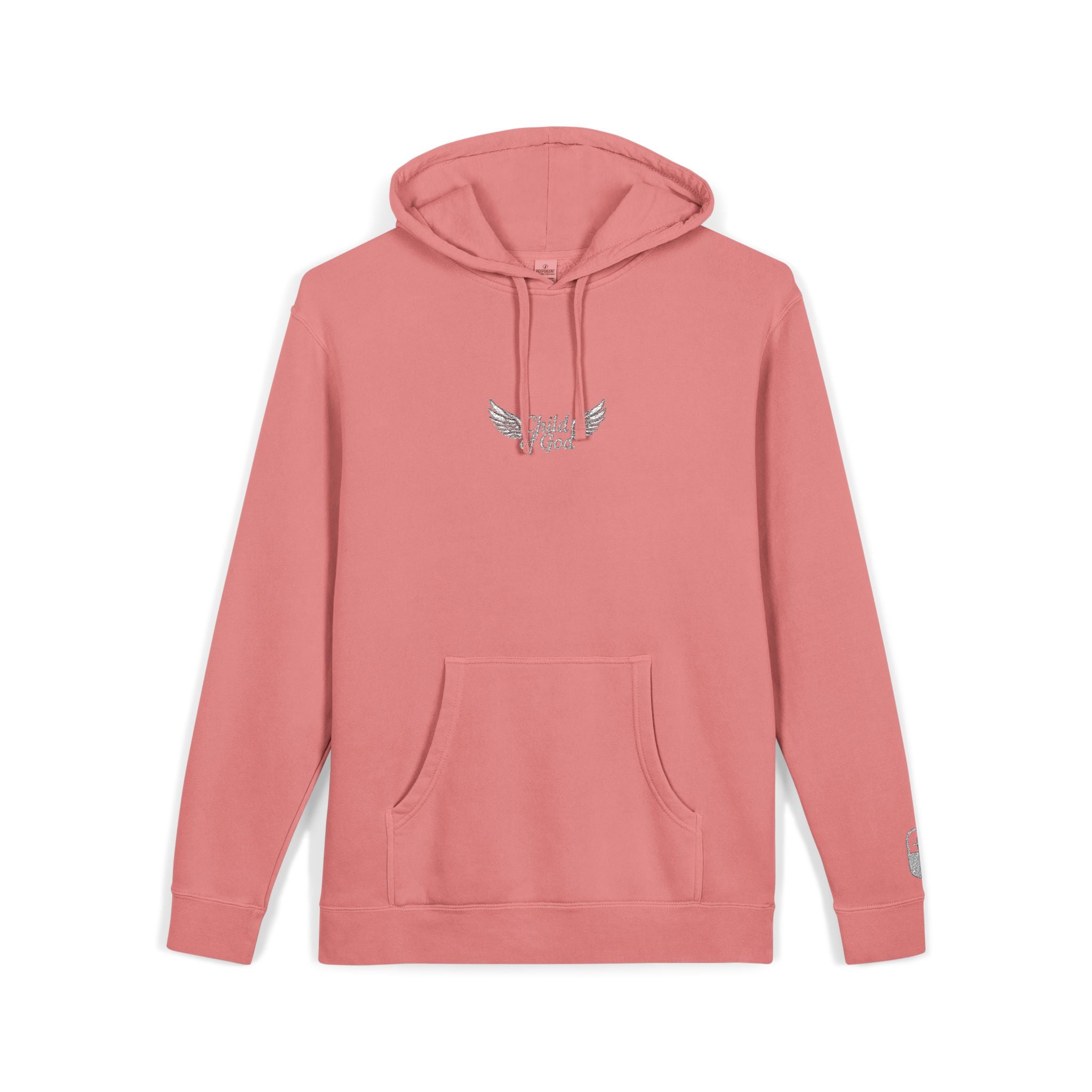 Embroidered Wings Unisex Pigment-Dyed Hoodie