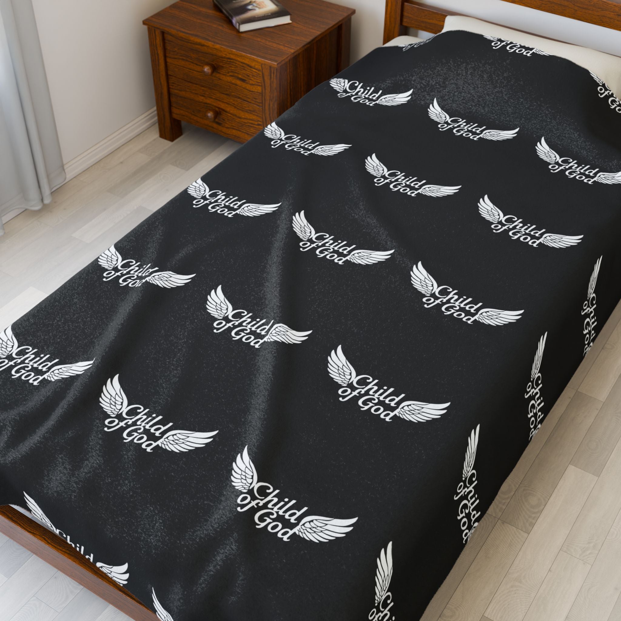 Child of God Velveteen Plush Blanket - Cozy Inspirational Throw for Comfort and Faith