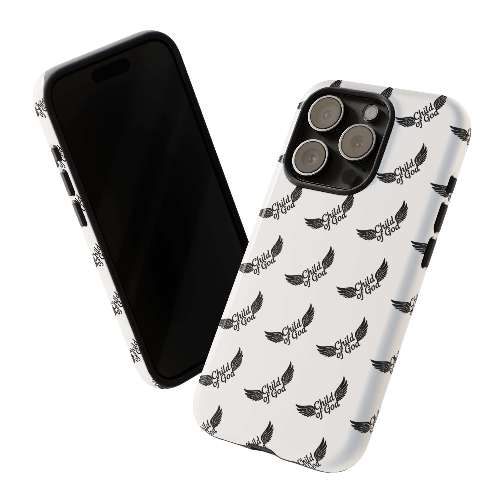 Stylish Tough Phone Case with Wing Design