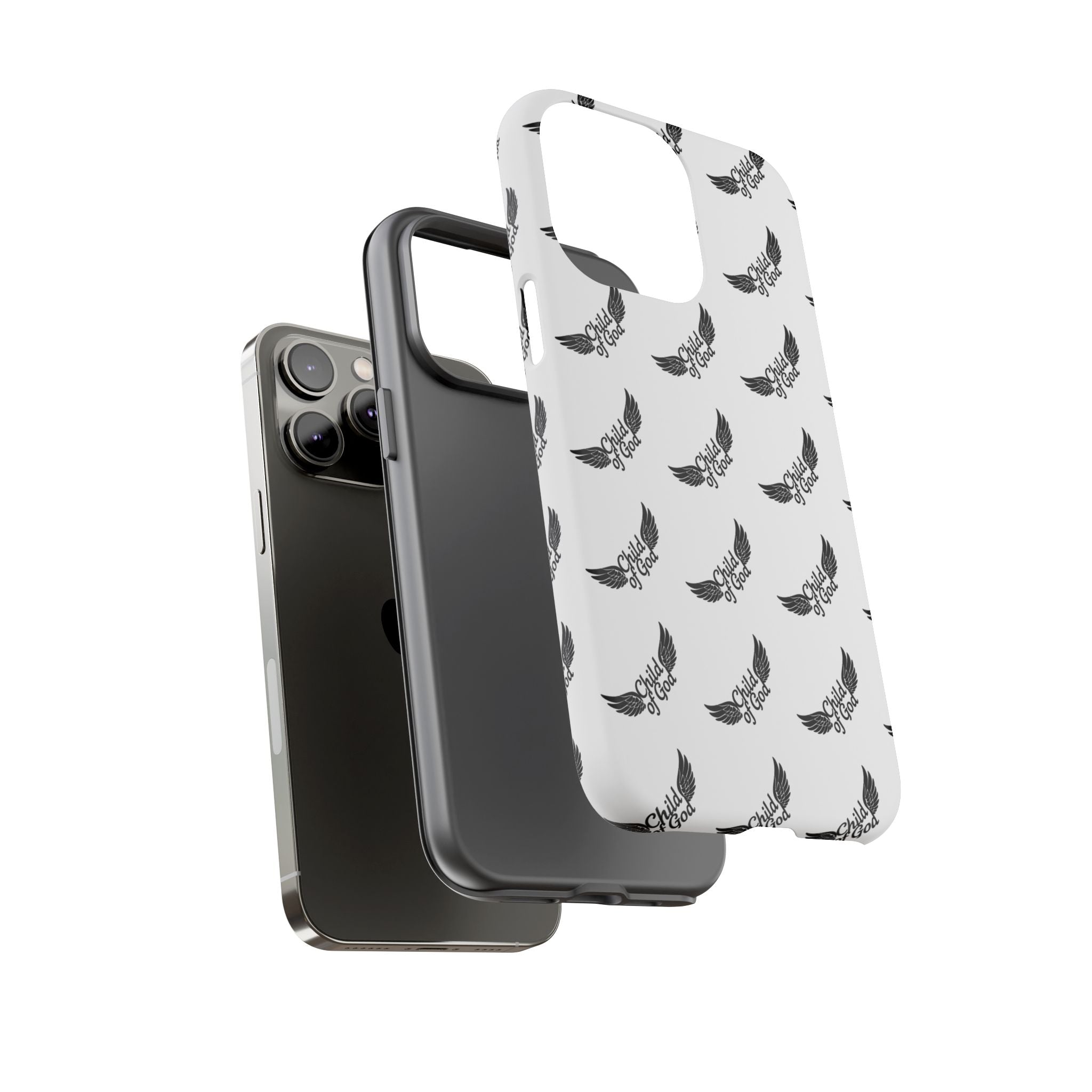Stylish Tough Phone Case with Wing Design
