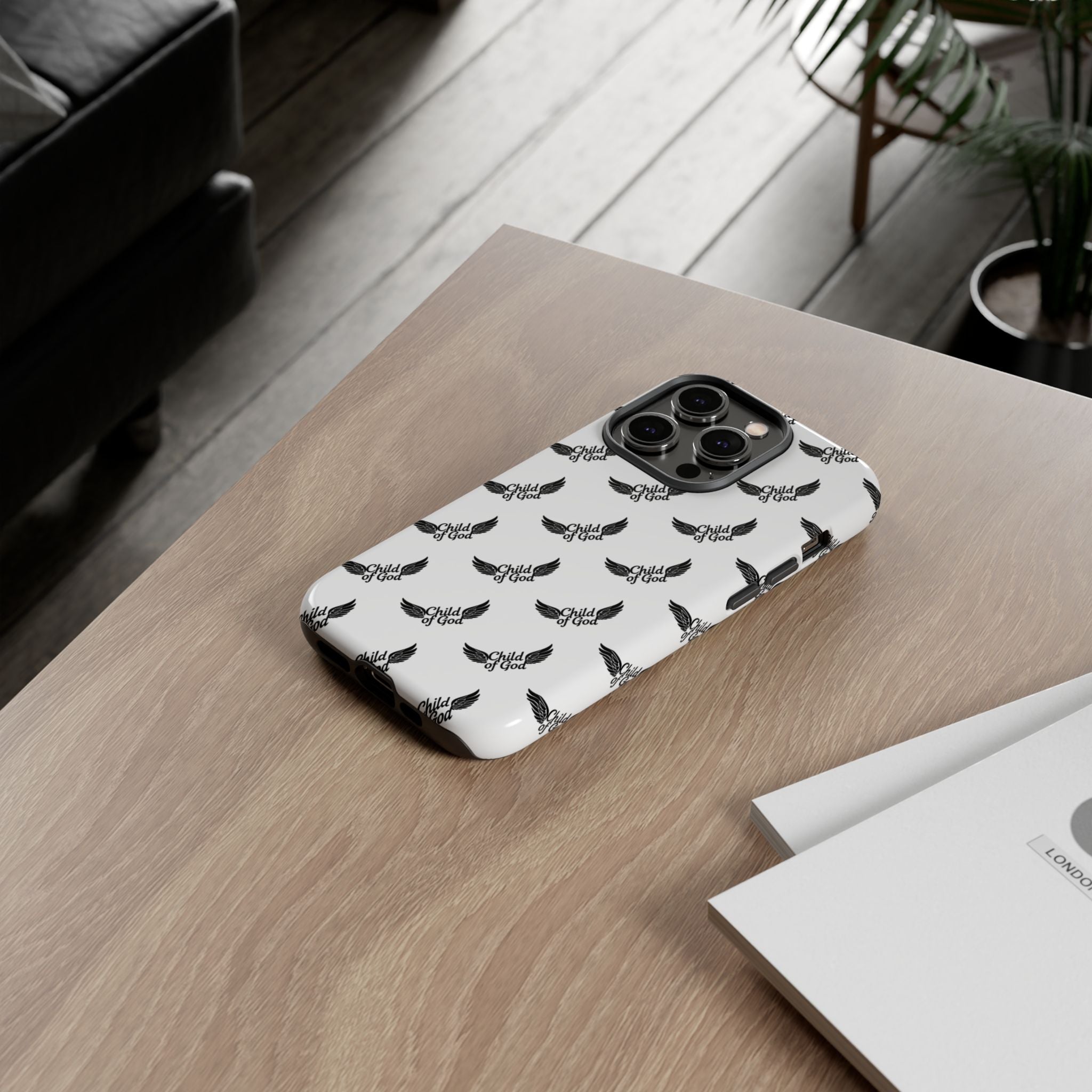 Stylish Tough Phone Case with Wing Design
