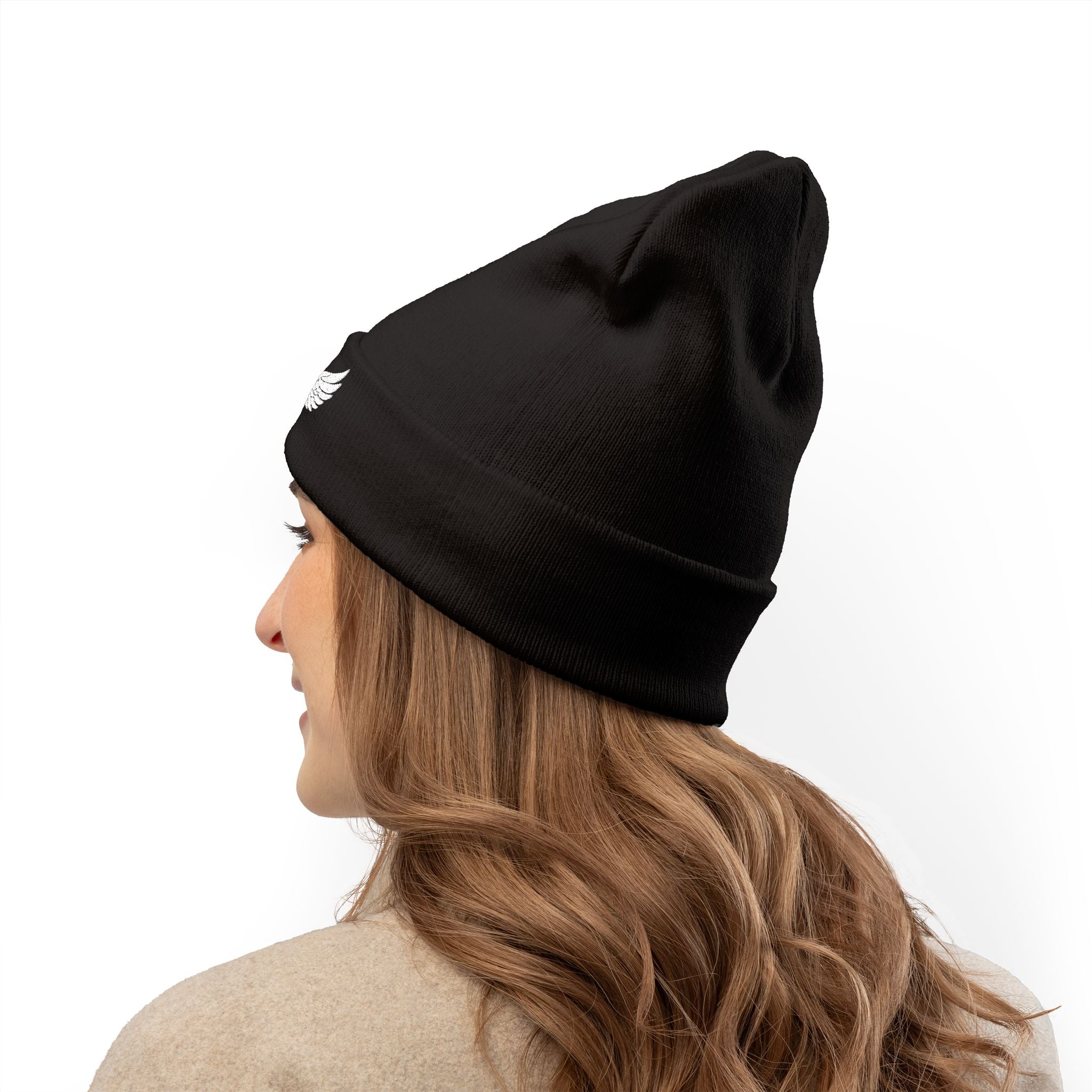 Embroidered Knit Beanie - Child of God Design