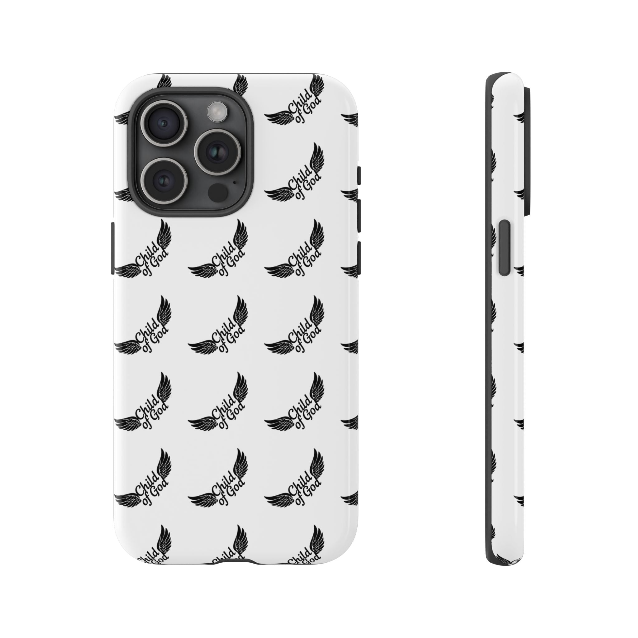 Stylish Tough Phone Case with Wing Design