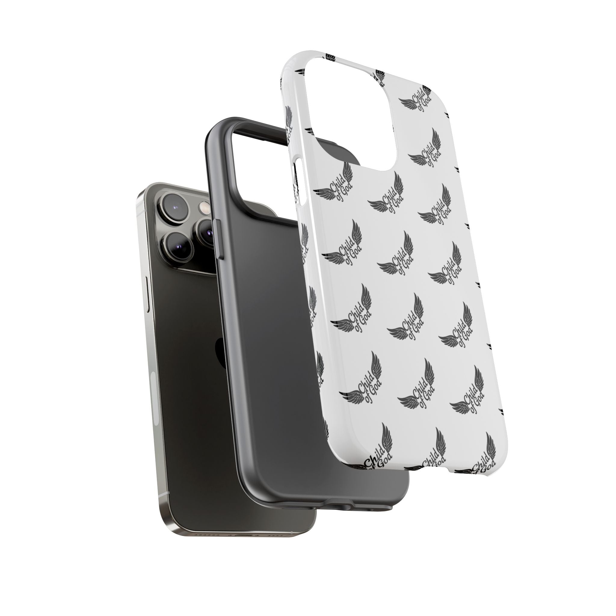 Stylish Tough Phone Case with Wing Design