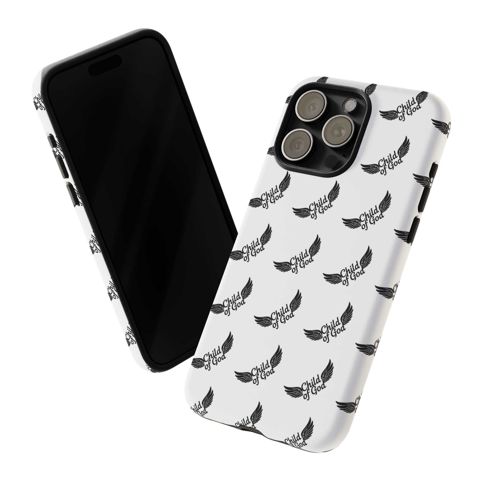 Stylish Tough Phone Case with Wing Design