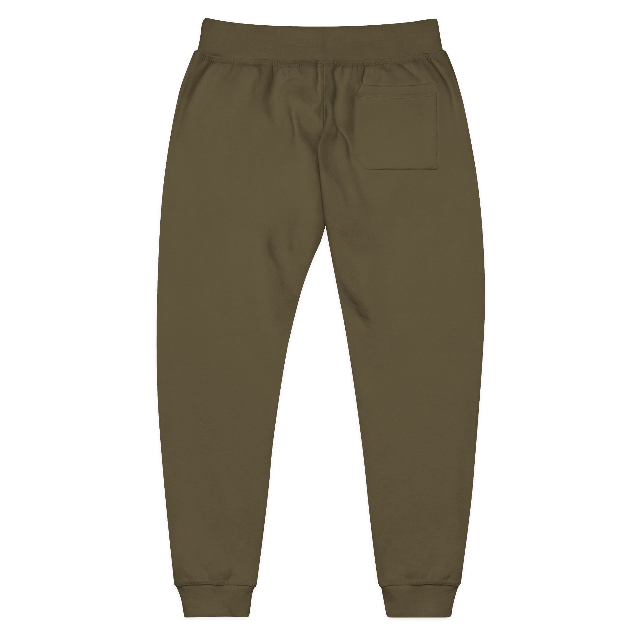 Embroidered Unisex Fleece Sweatpants - Cozy Comfort for Everyday Style