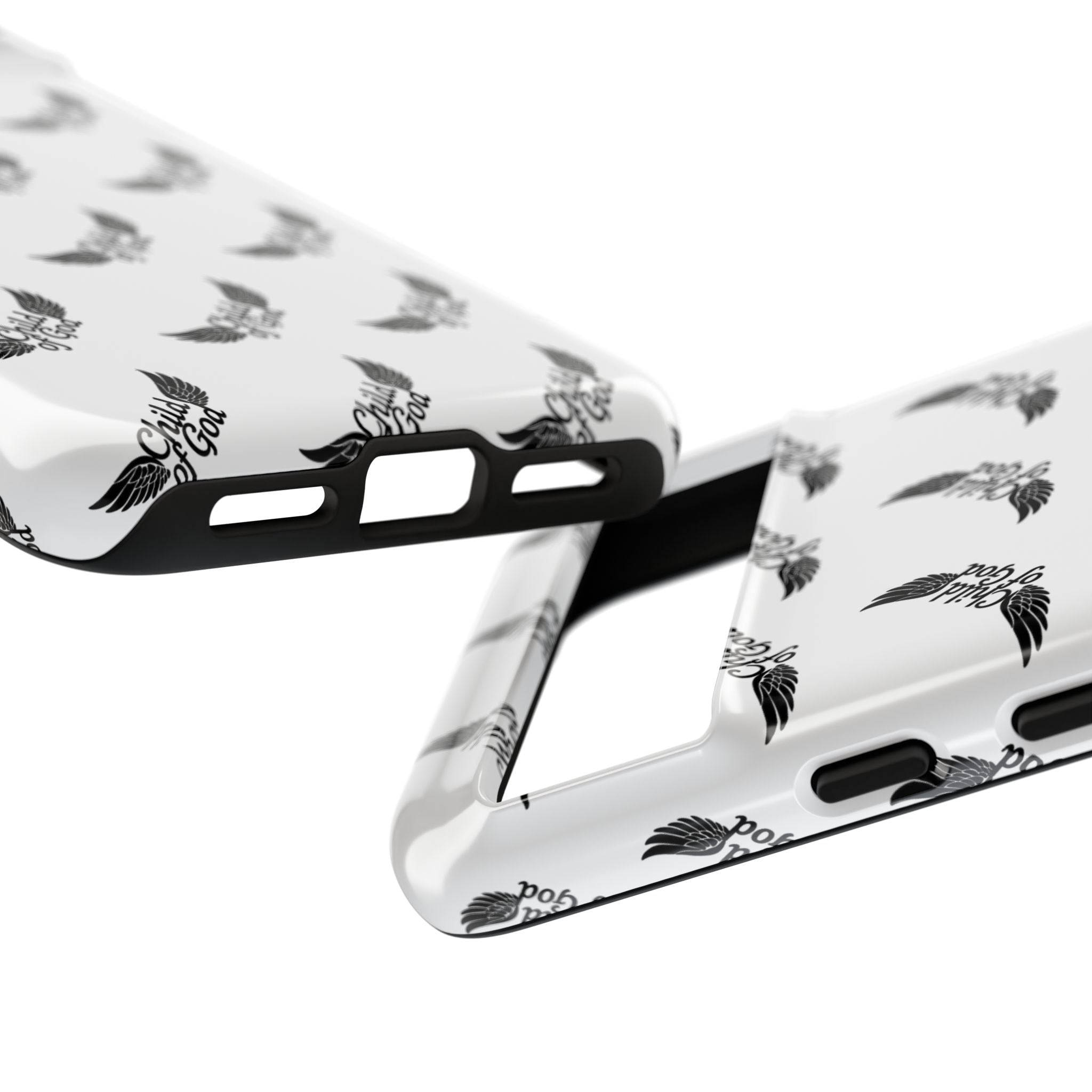 Stylish Tough Phone Case with Wing Design
