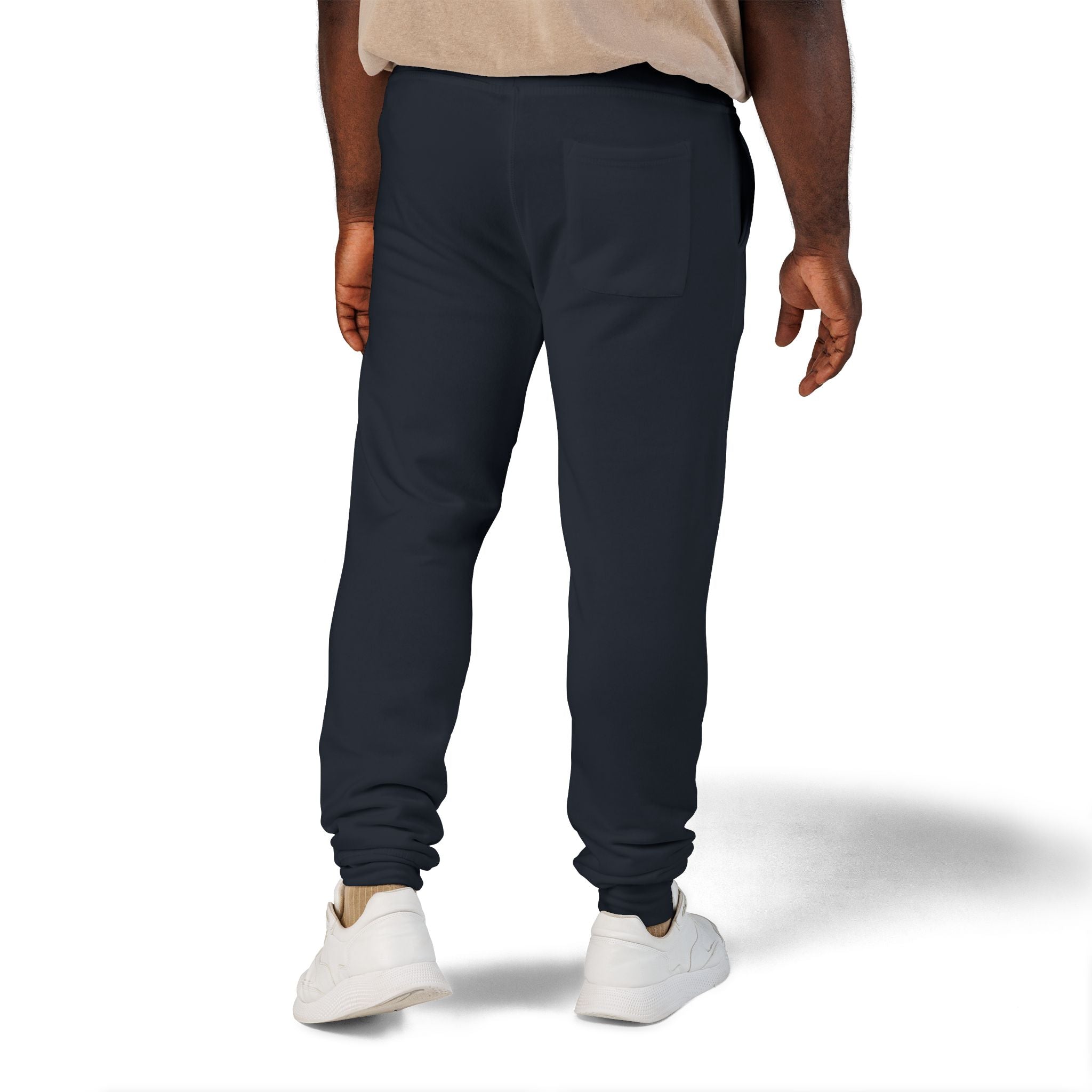Embroidered Unisex Fleece Sweatpants - Cozy Comfort for Everyday Style