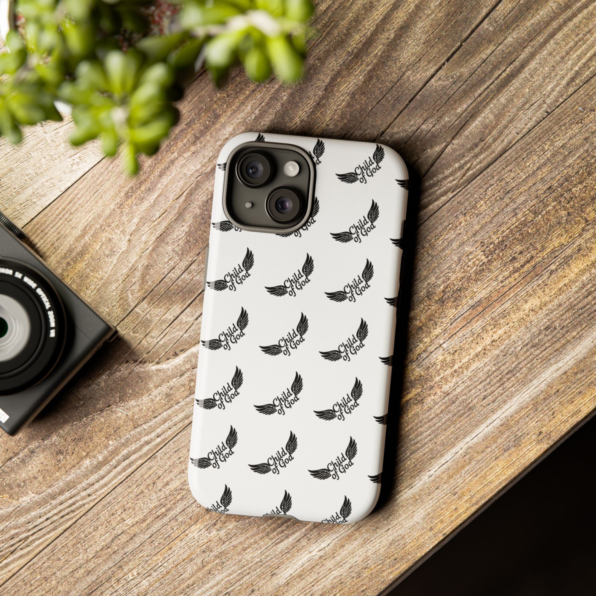 Stylish Tough Phone Case with Wing Design