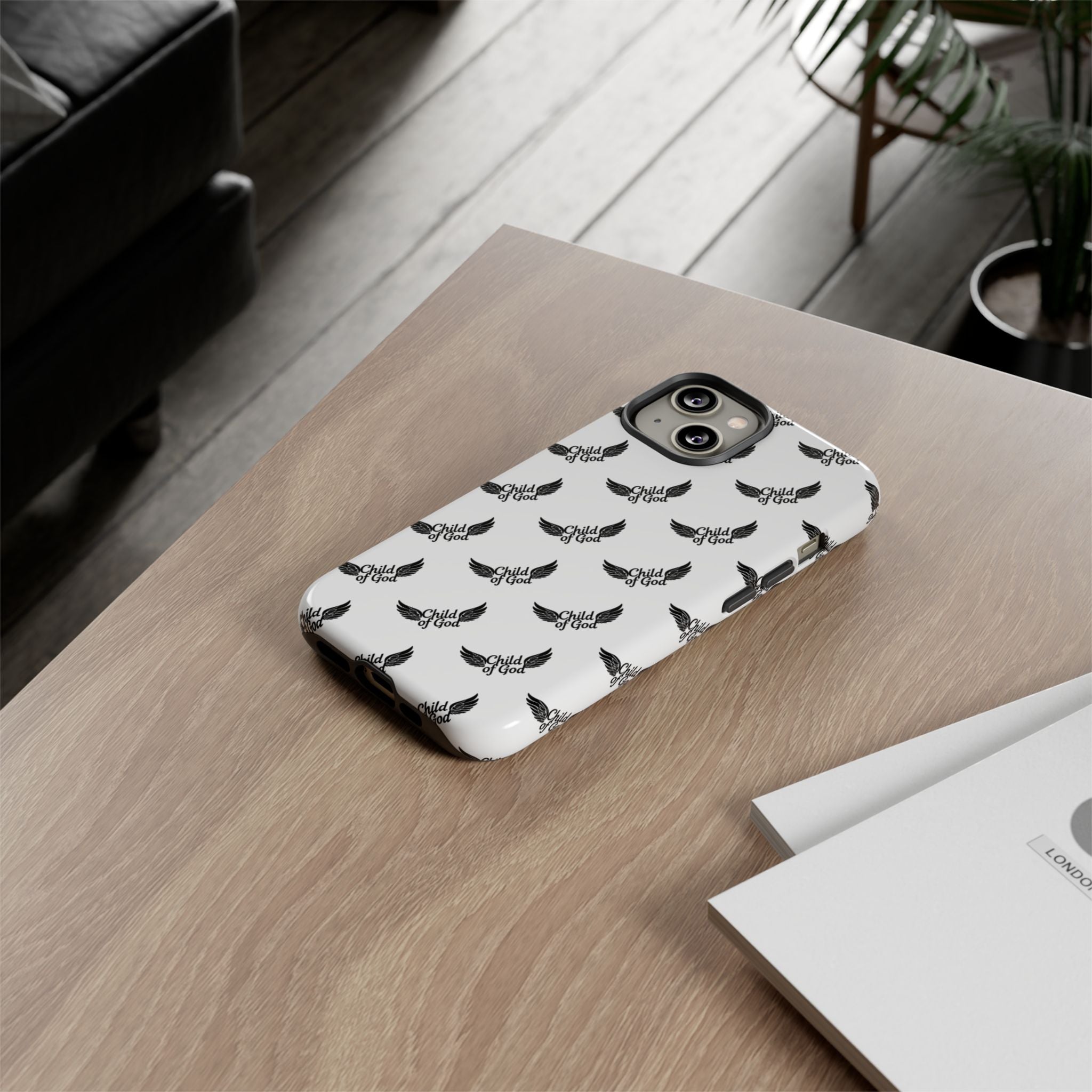 Stylish Tough Phone Case with Wing Design