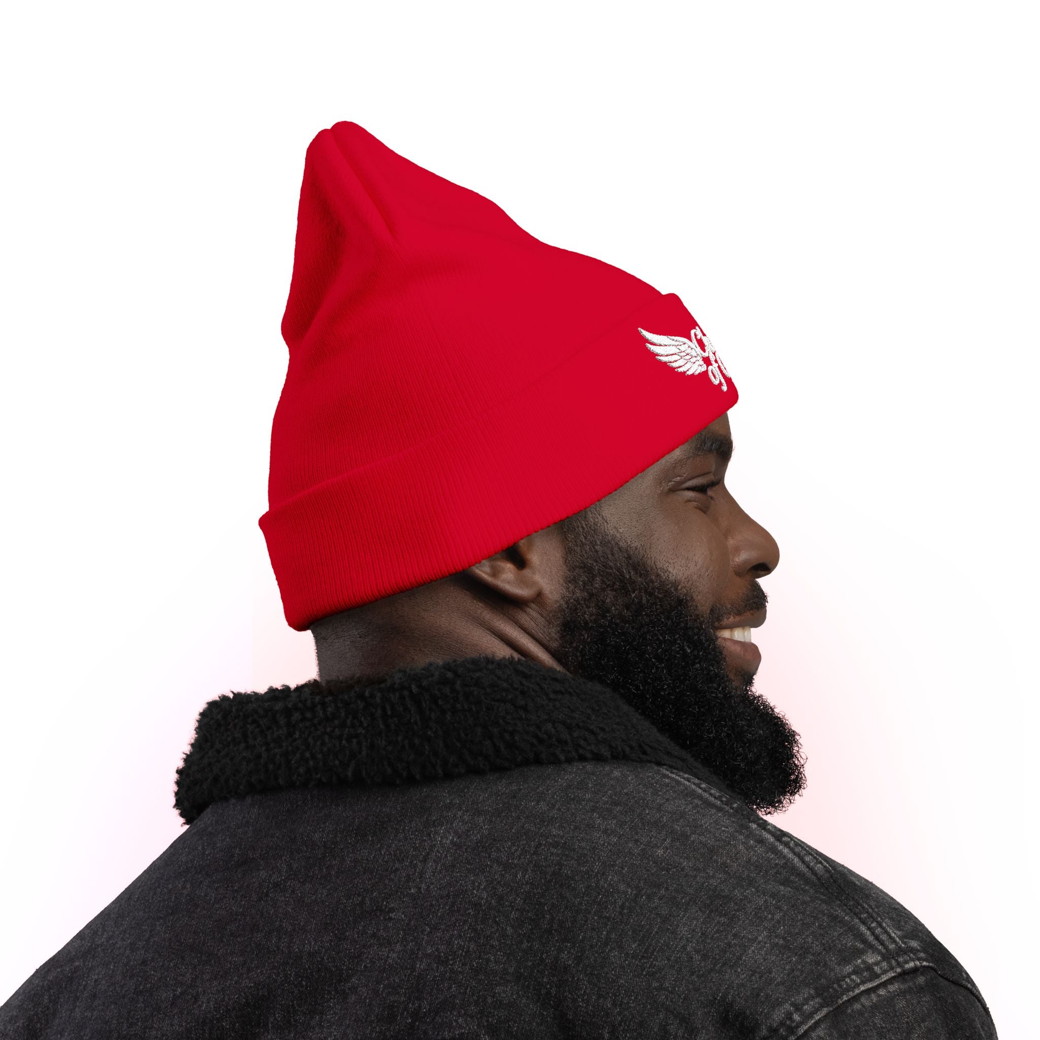 Embroidered Knit Beanie - Child of God Design