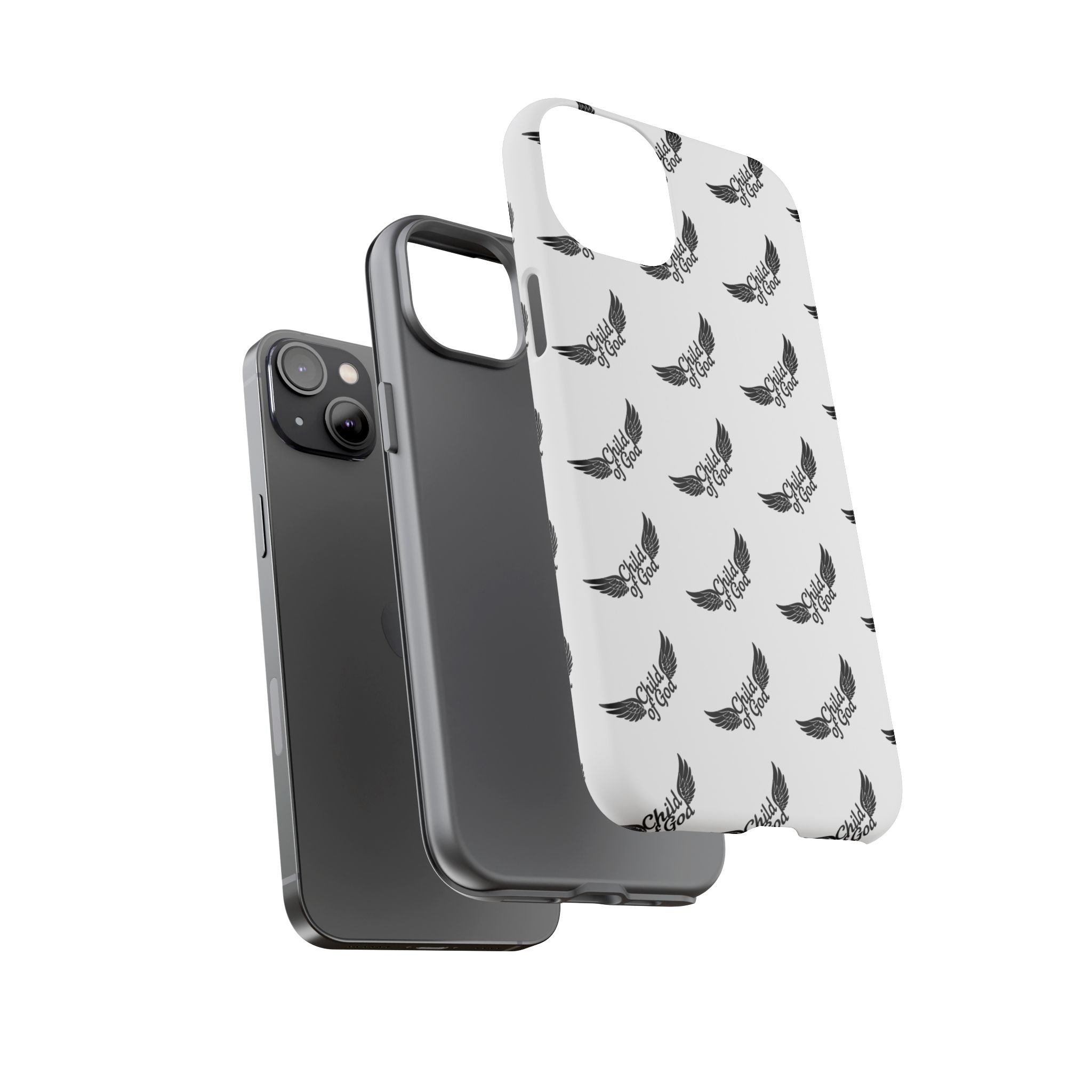 Stylish Tough Phone Case with Wing Design