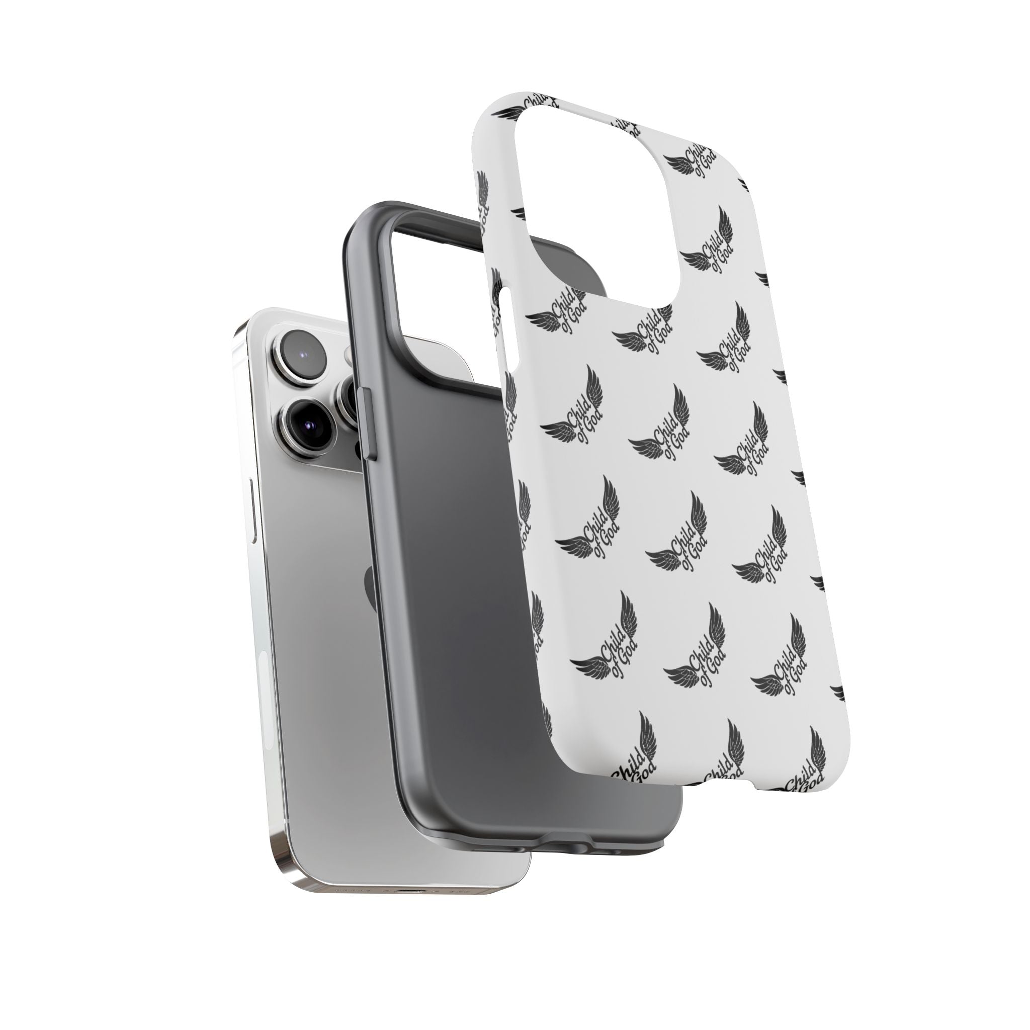 Stylish Tough Phone Case with Wing Design