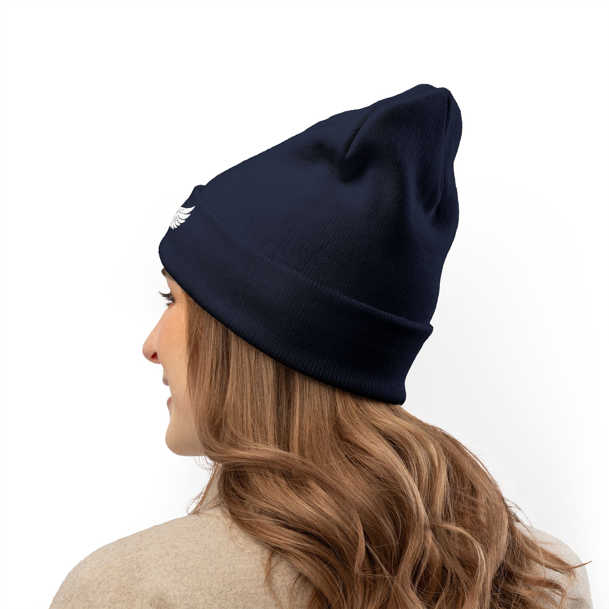 Embroidered Knit Beanie - Child of God Design