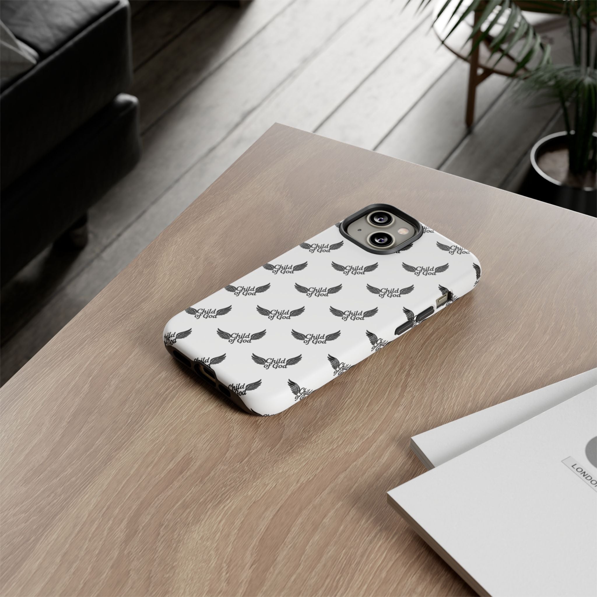 Stylish Tough Phone Case with Wing Design