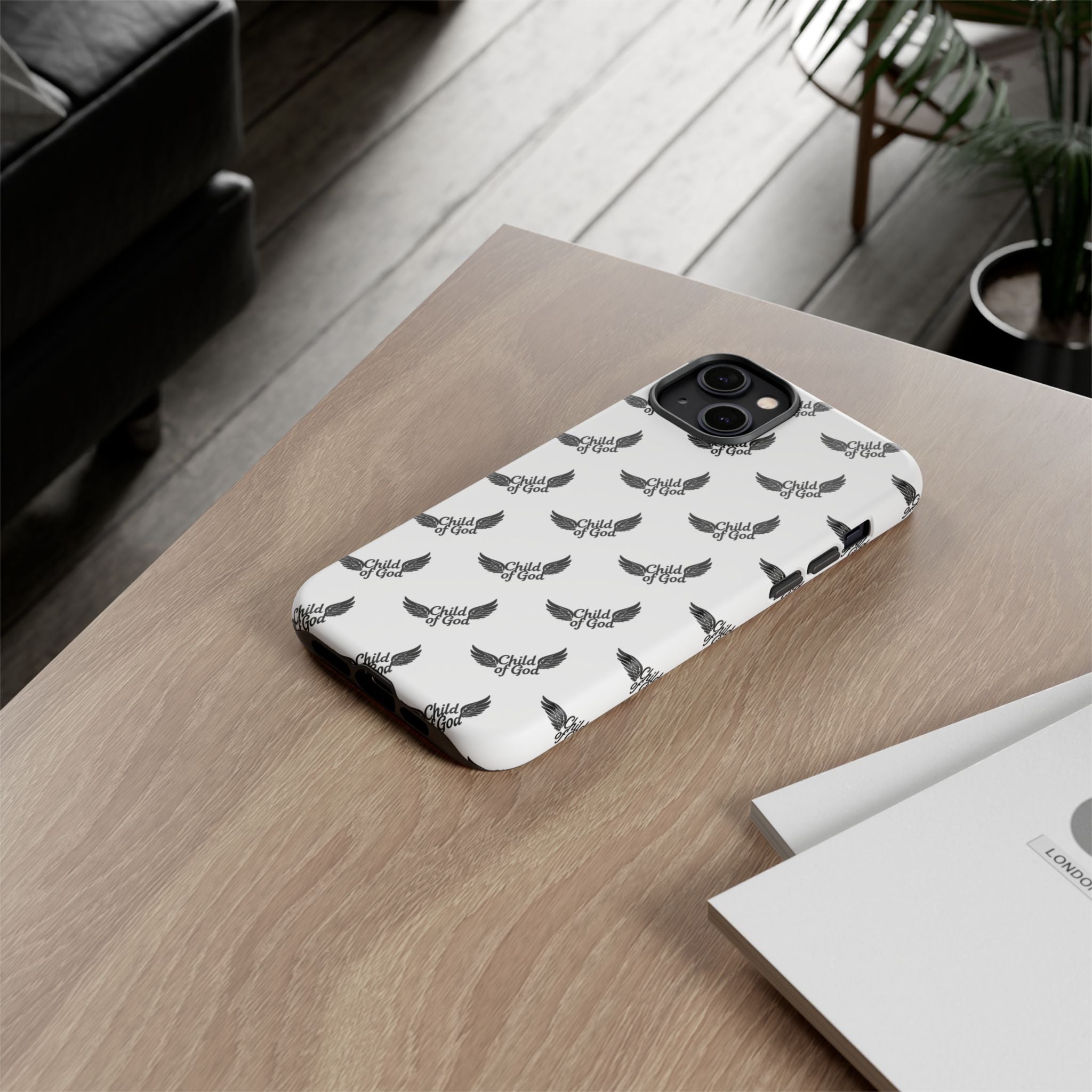 Stylish Tough Phone Case with Wing Design