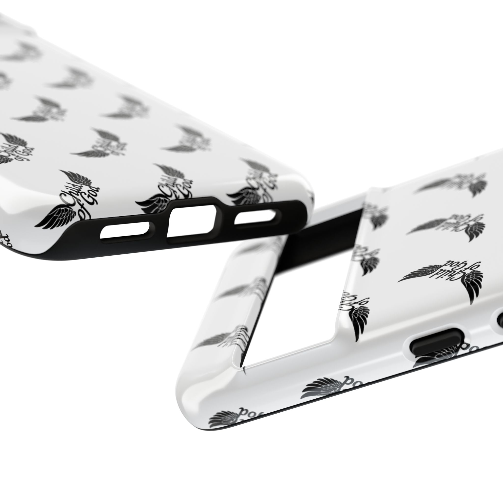 Stylish Tough Phone Case with Wing Design