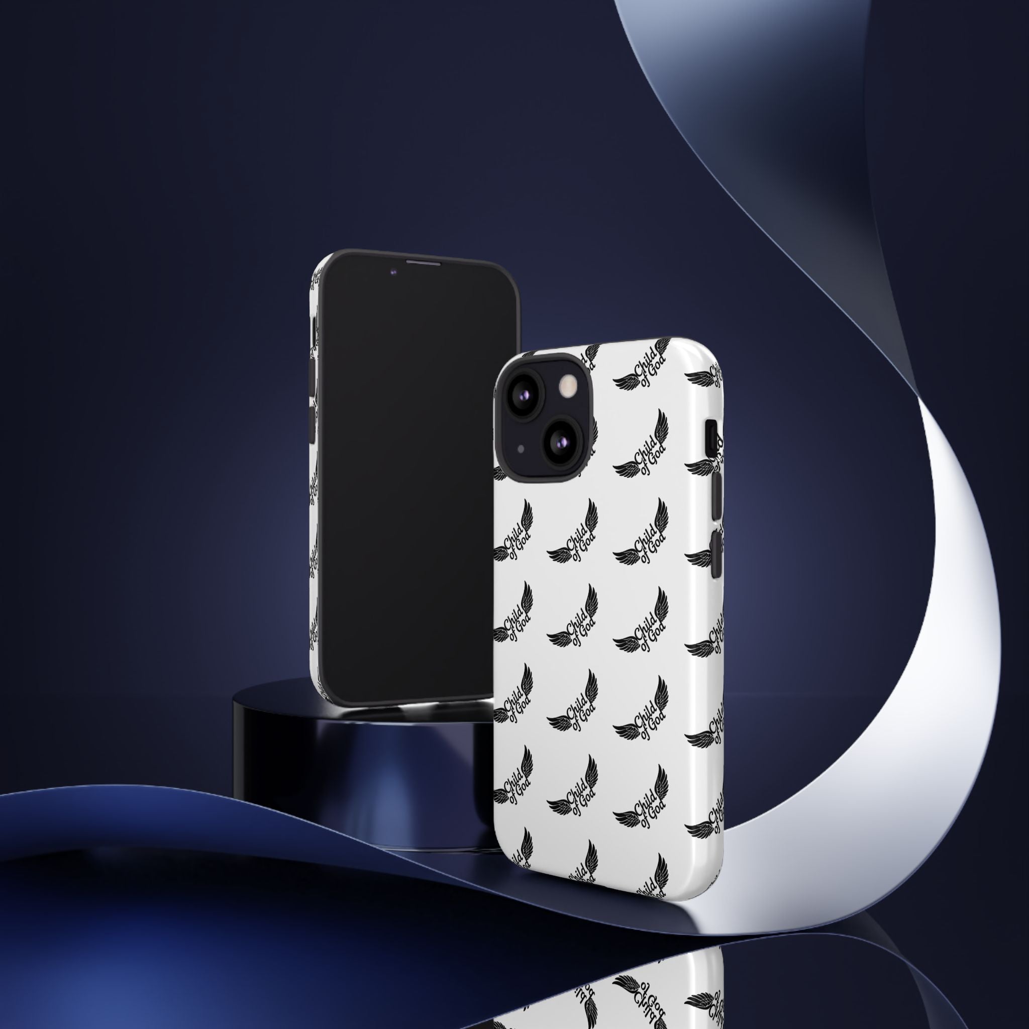 Stylish Tough Phone Case with Wing Design