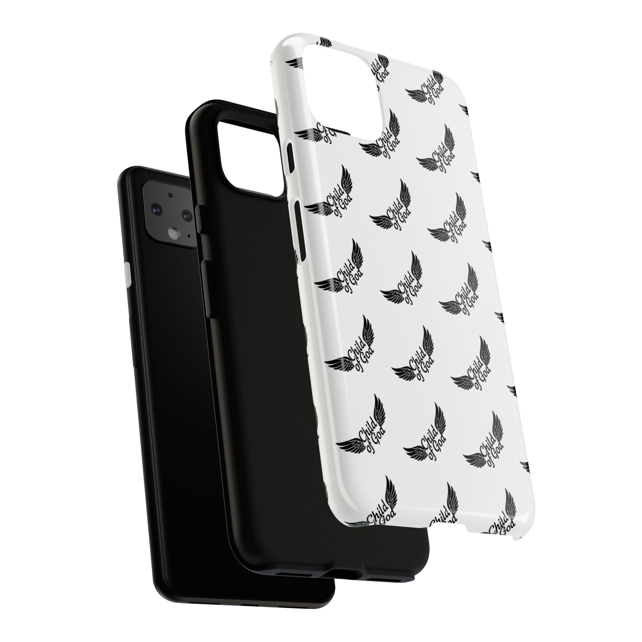 Stylish Tough Phone Case with Wing Design