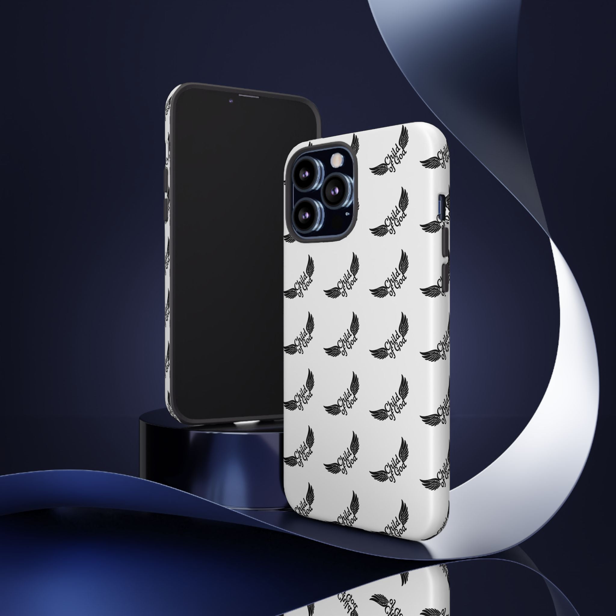 Stylish Tough Phone Case with Wing Design