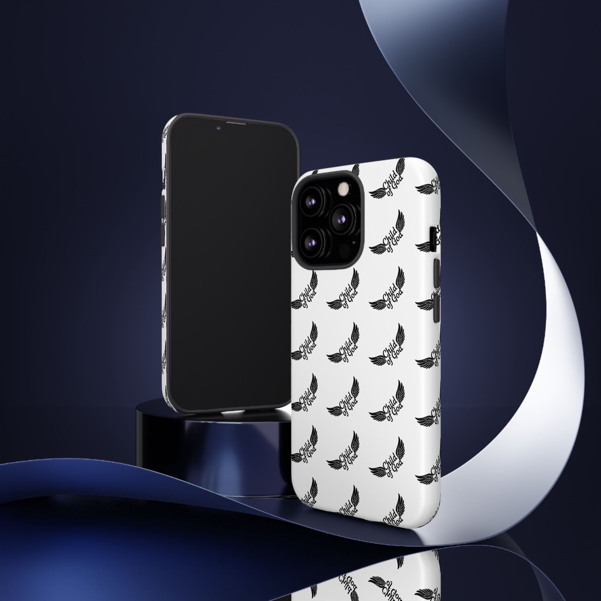 Stylish Tough Phone Case with Wing Design