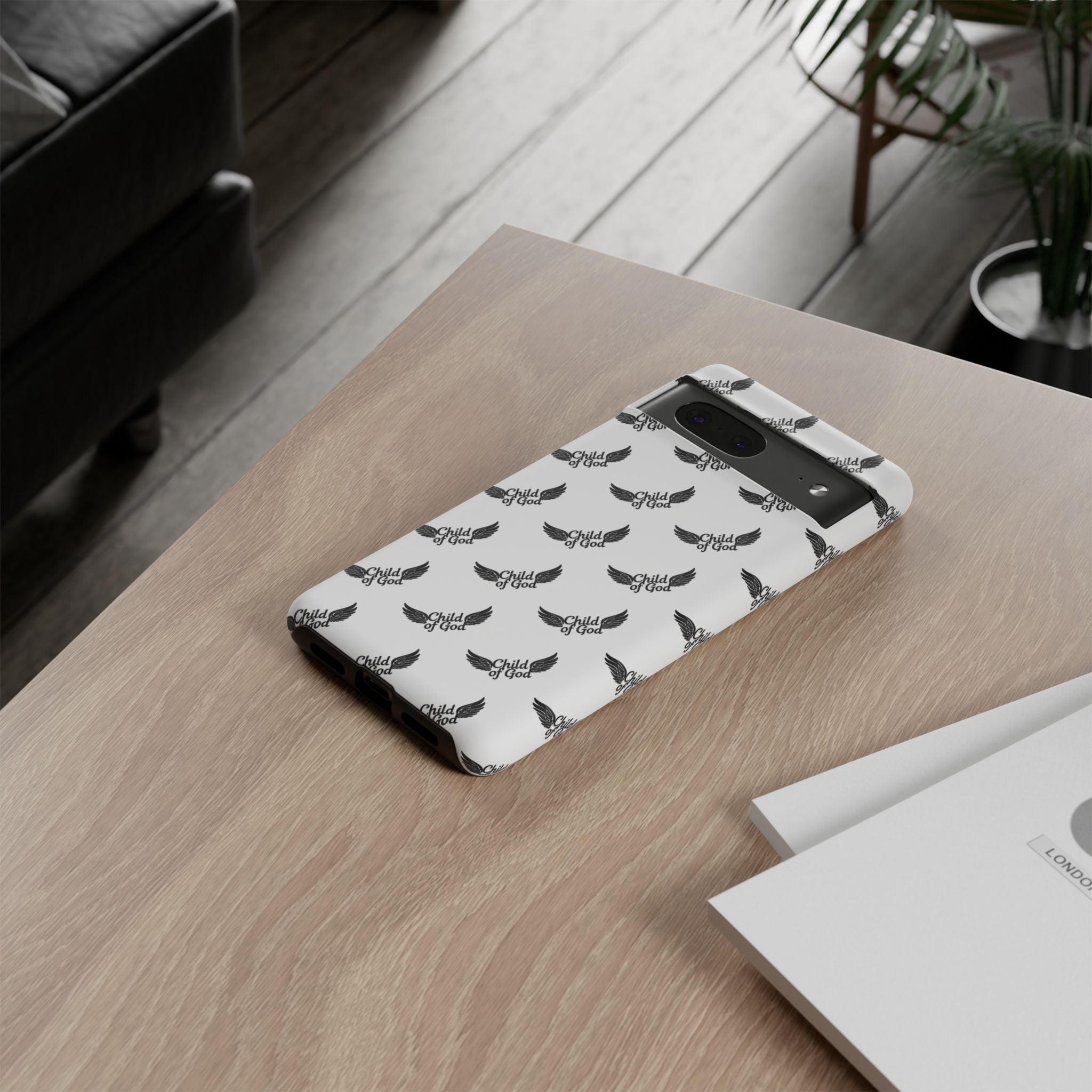 Stylish Tough Phone Case with Wing Design