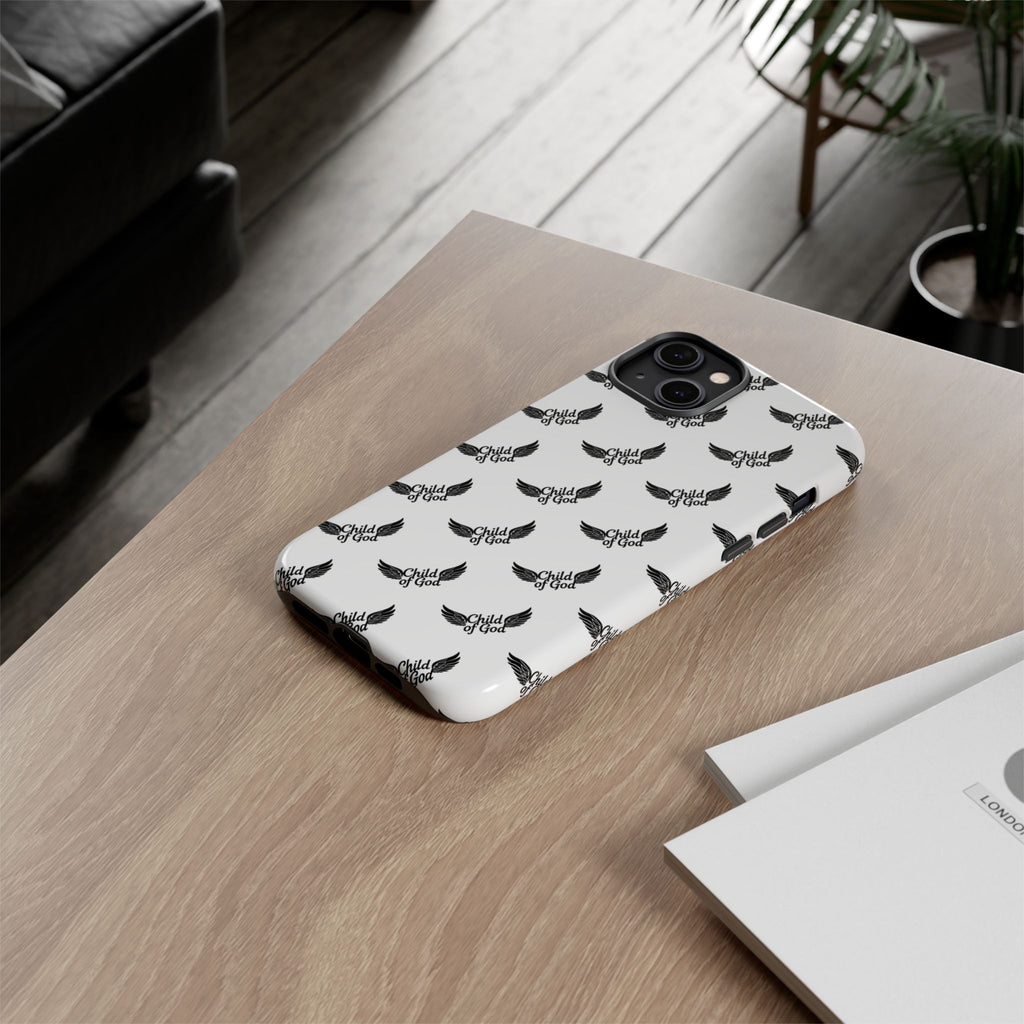 Stylish Tough Phone Case with Wing Design
