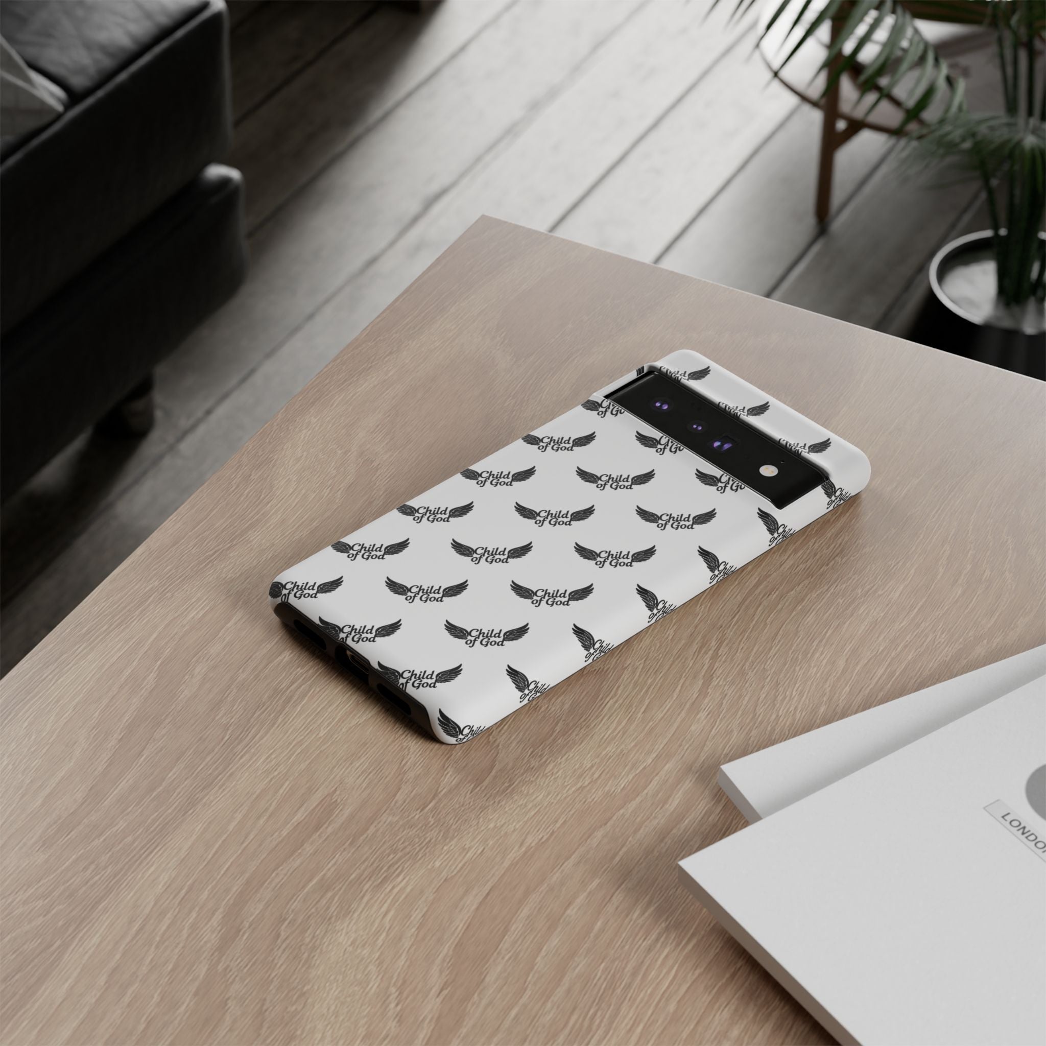 Stylish Tough Phone Case with Wing Design