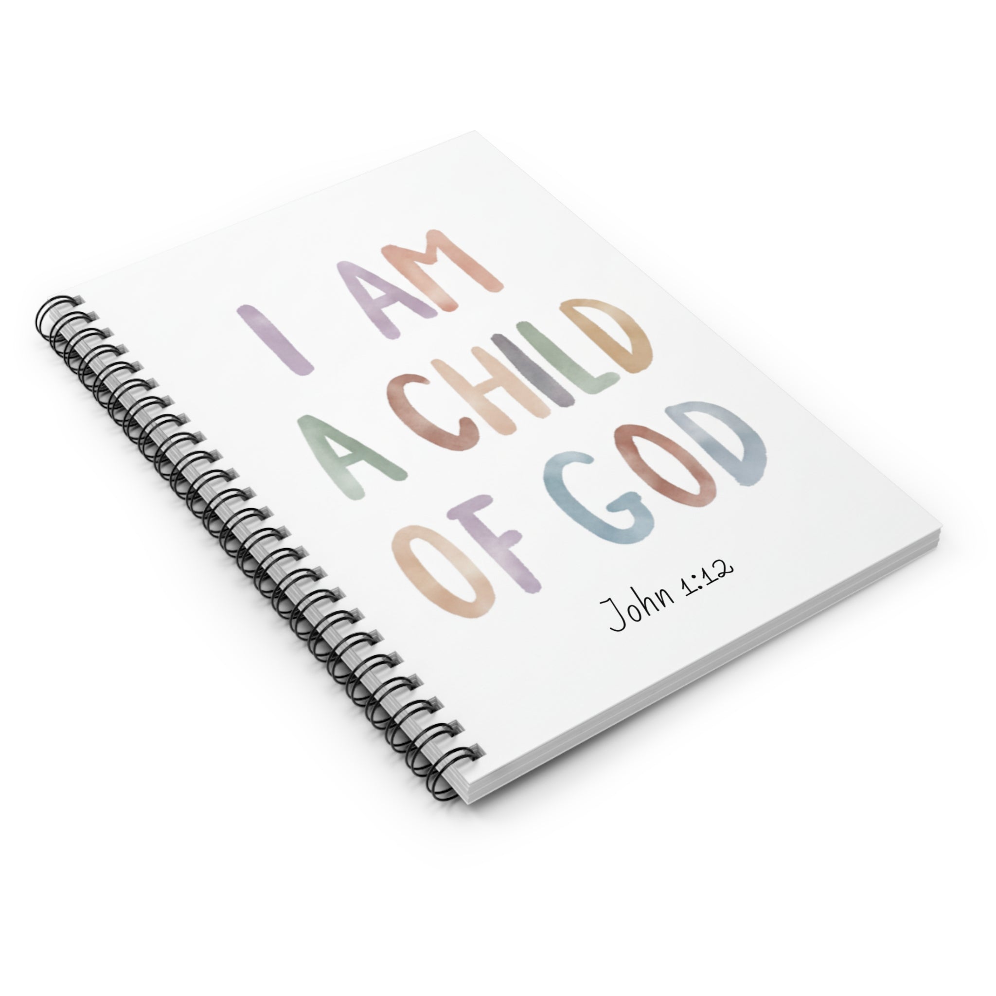 Spiral Notebook - "I Am a Child of God"