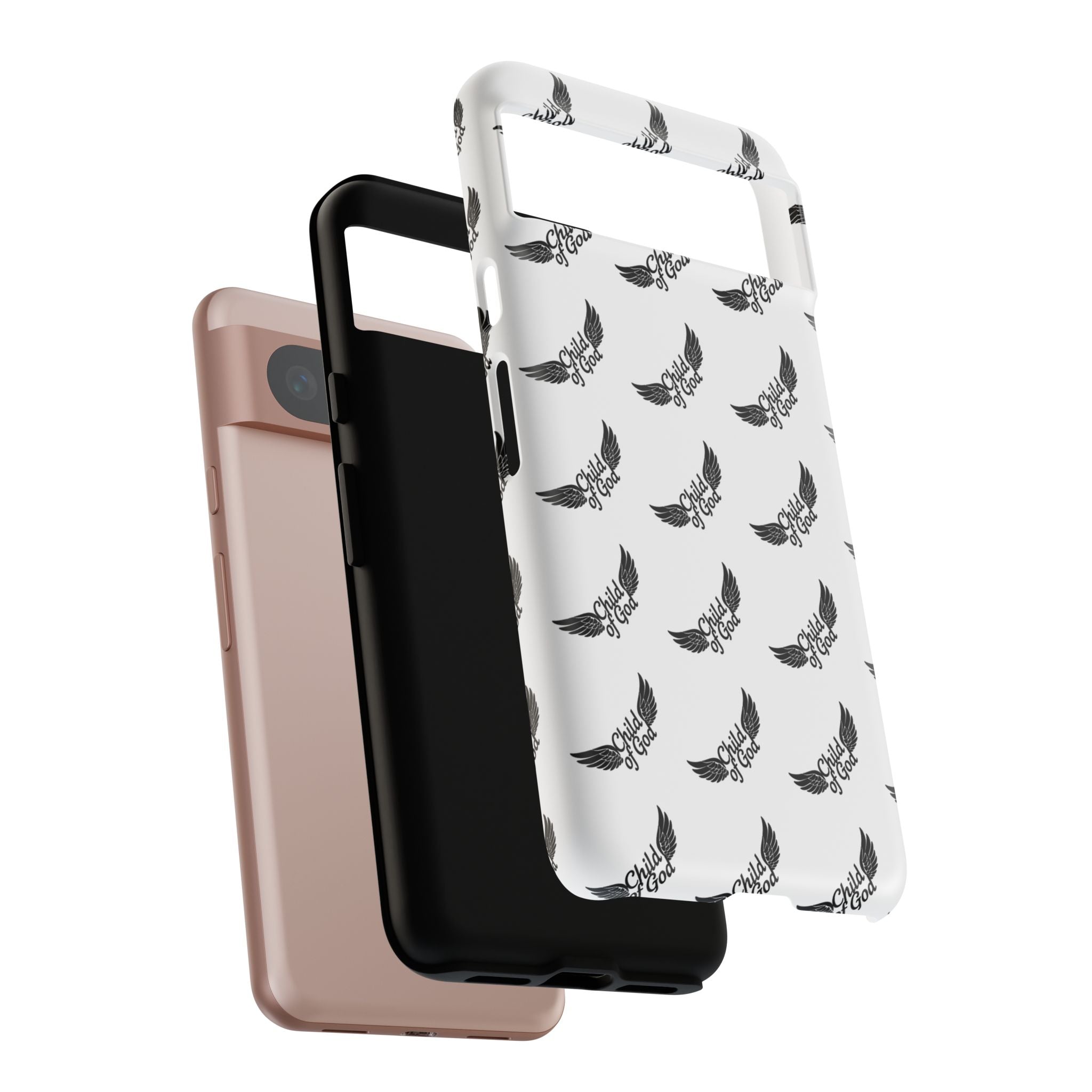 Stylish Tough Phone Case with Wing Design