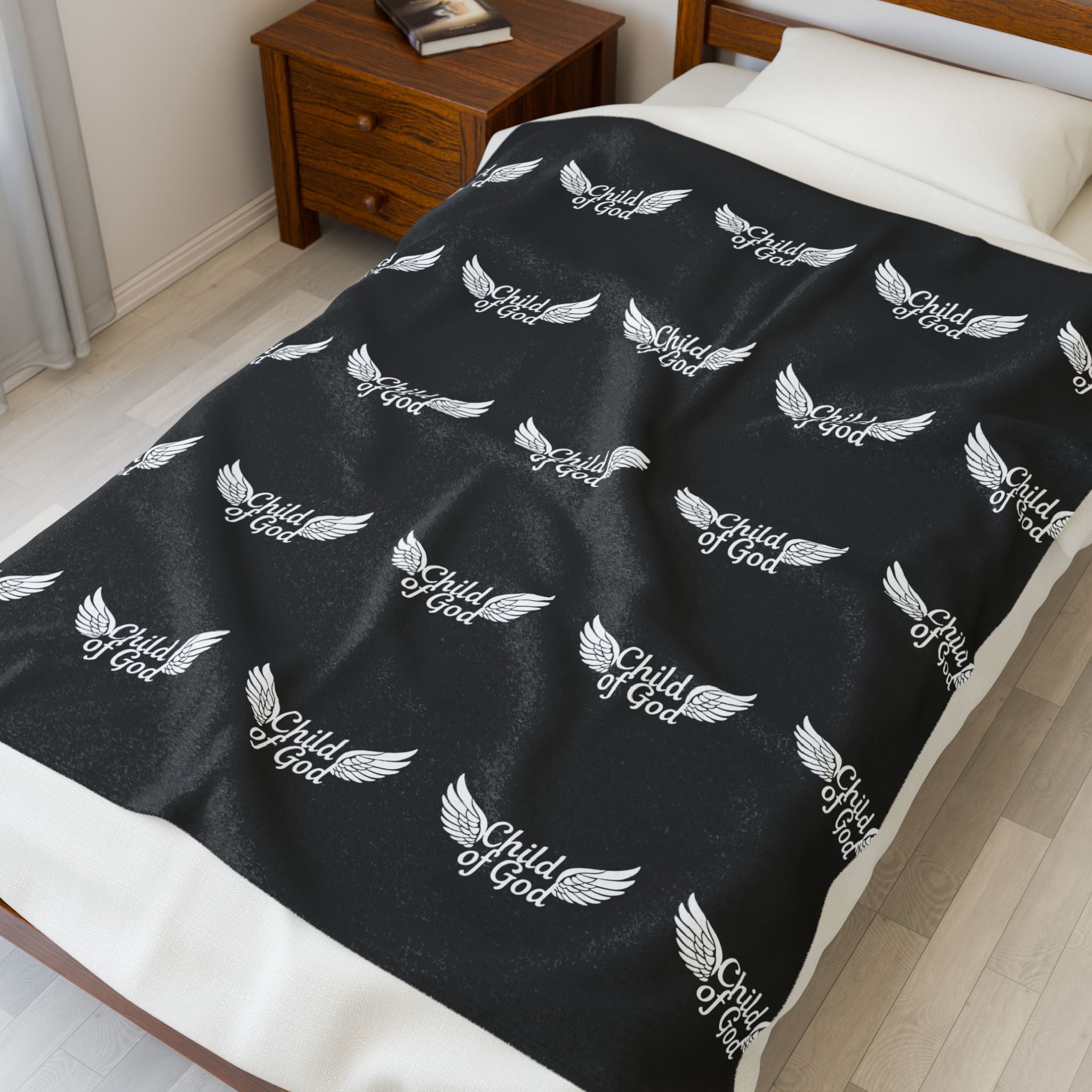 Child of God Velveteen Plush Blanket - Cozy Inspirational Throw for Comfort and Faith