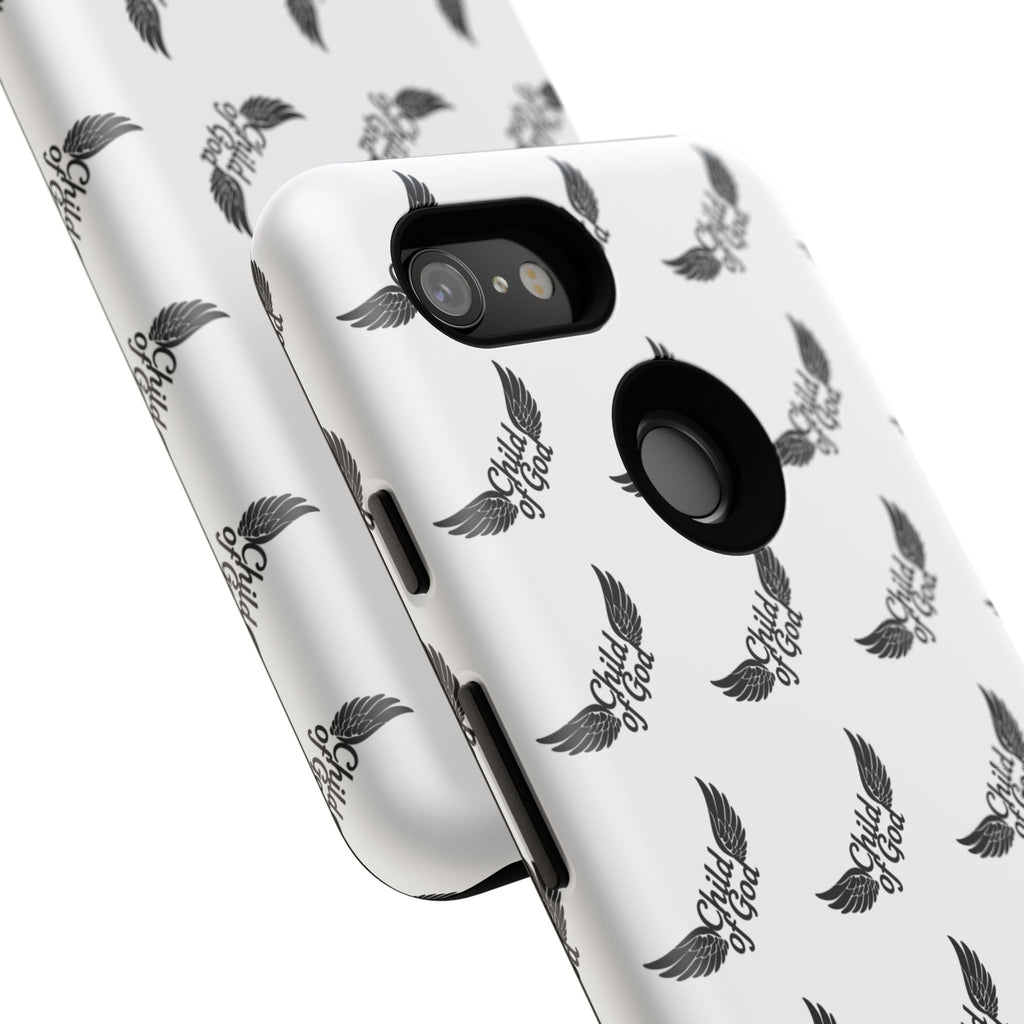 Stylish Tough Phone Case with Wing Design