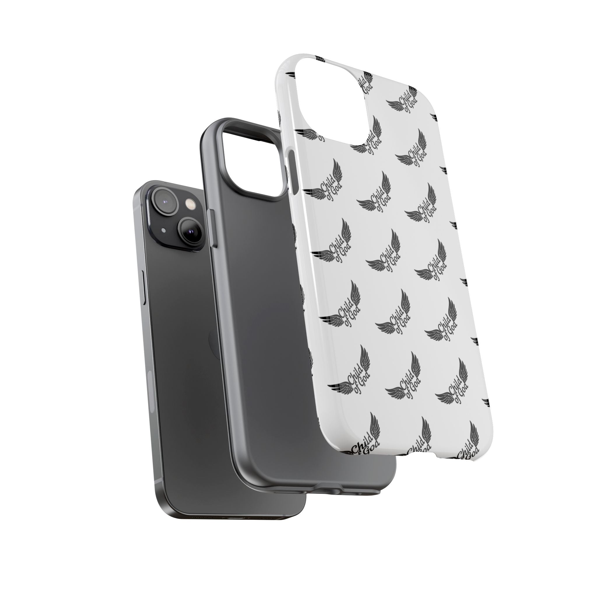 Stylish Tough Phone Case with Wing Design